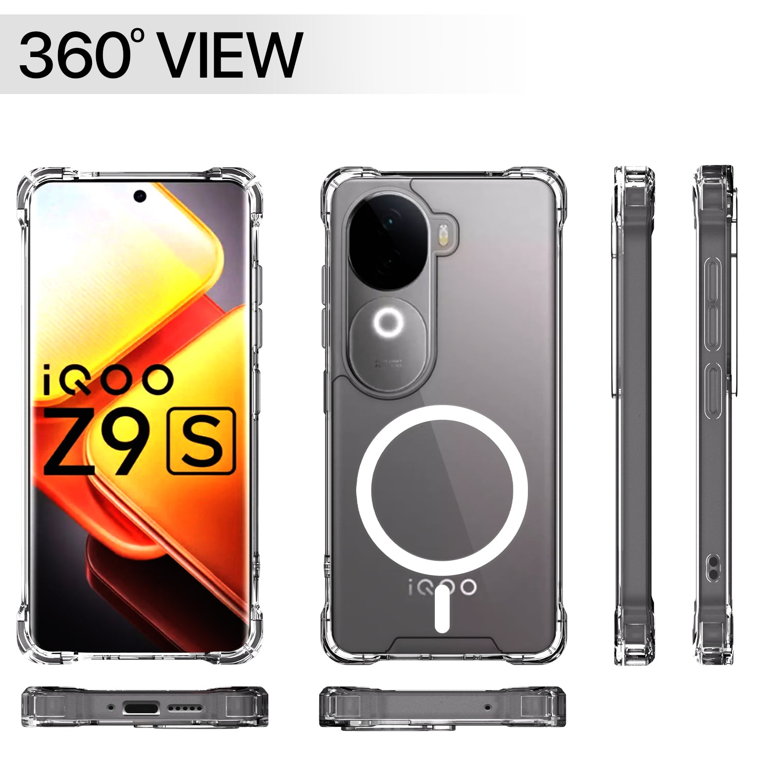 Pikkme transparent mag-safe MagSafe back cover for Vivo V40e/iQOO Z9s 5G – photo 7