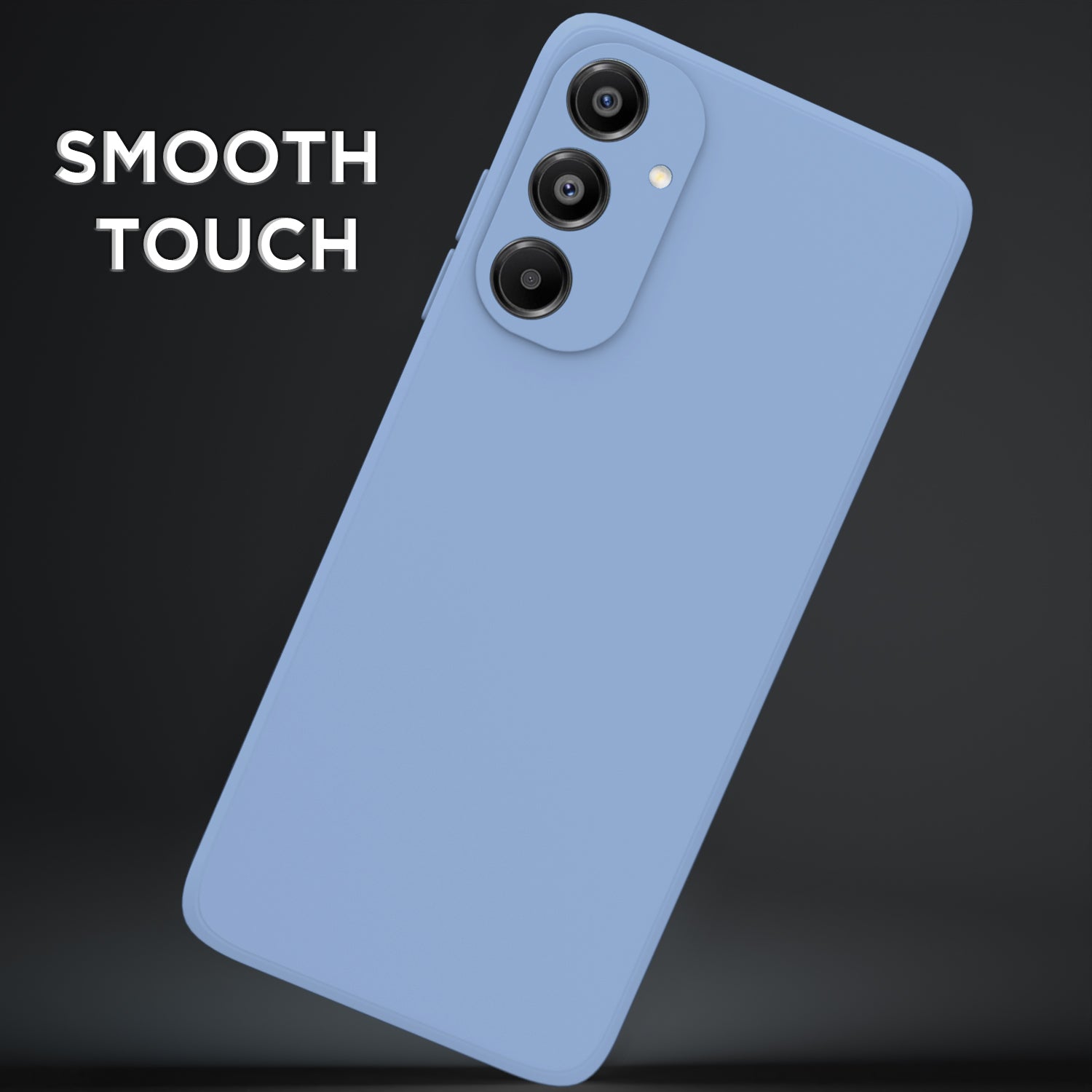 Pikkme Samsung Galaxy A16 5G Soft Matte Liquid Silicone Back Cover (Aqua Blue)