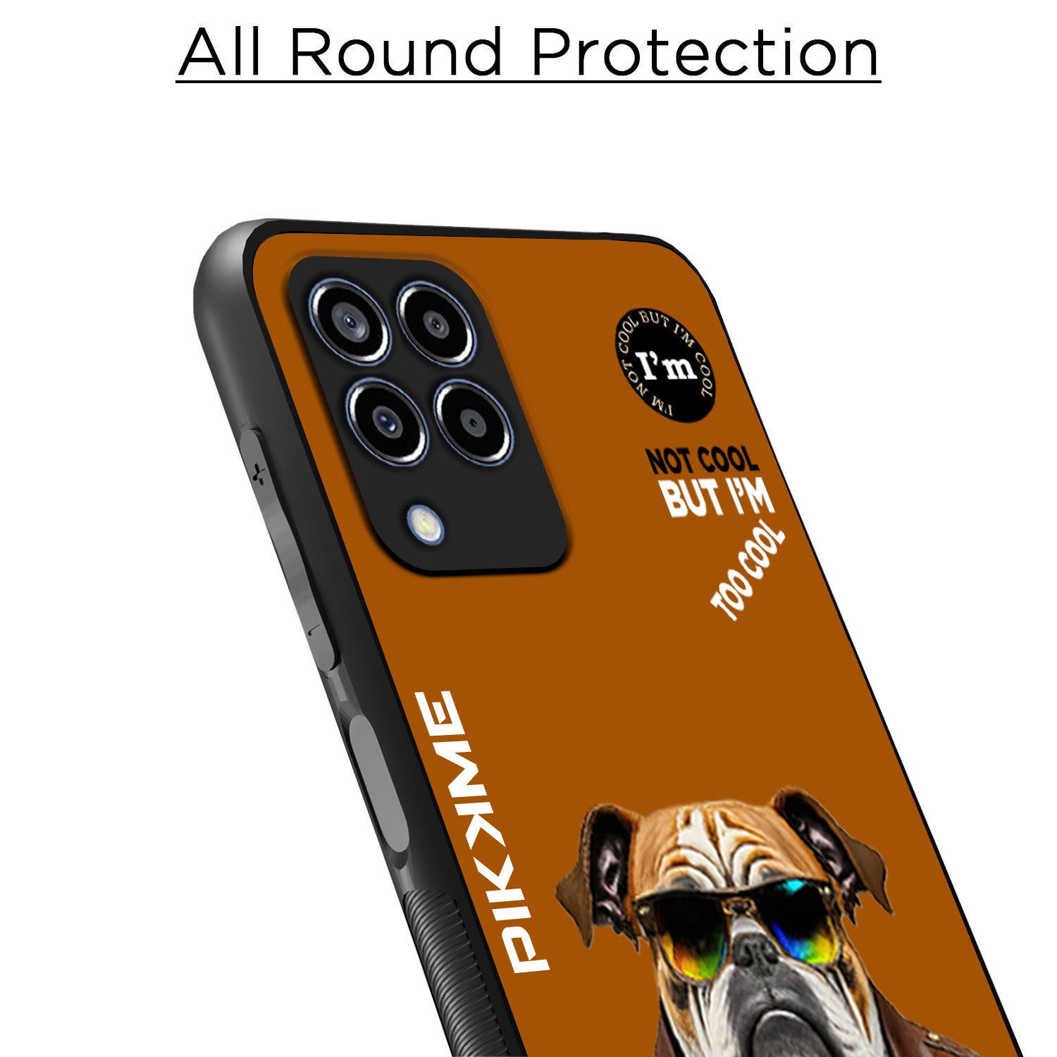 Pikkme Brown Dog Swag Samsung Galaxy M33 5G Nim2 Back Cover (Design 10)