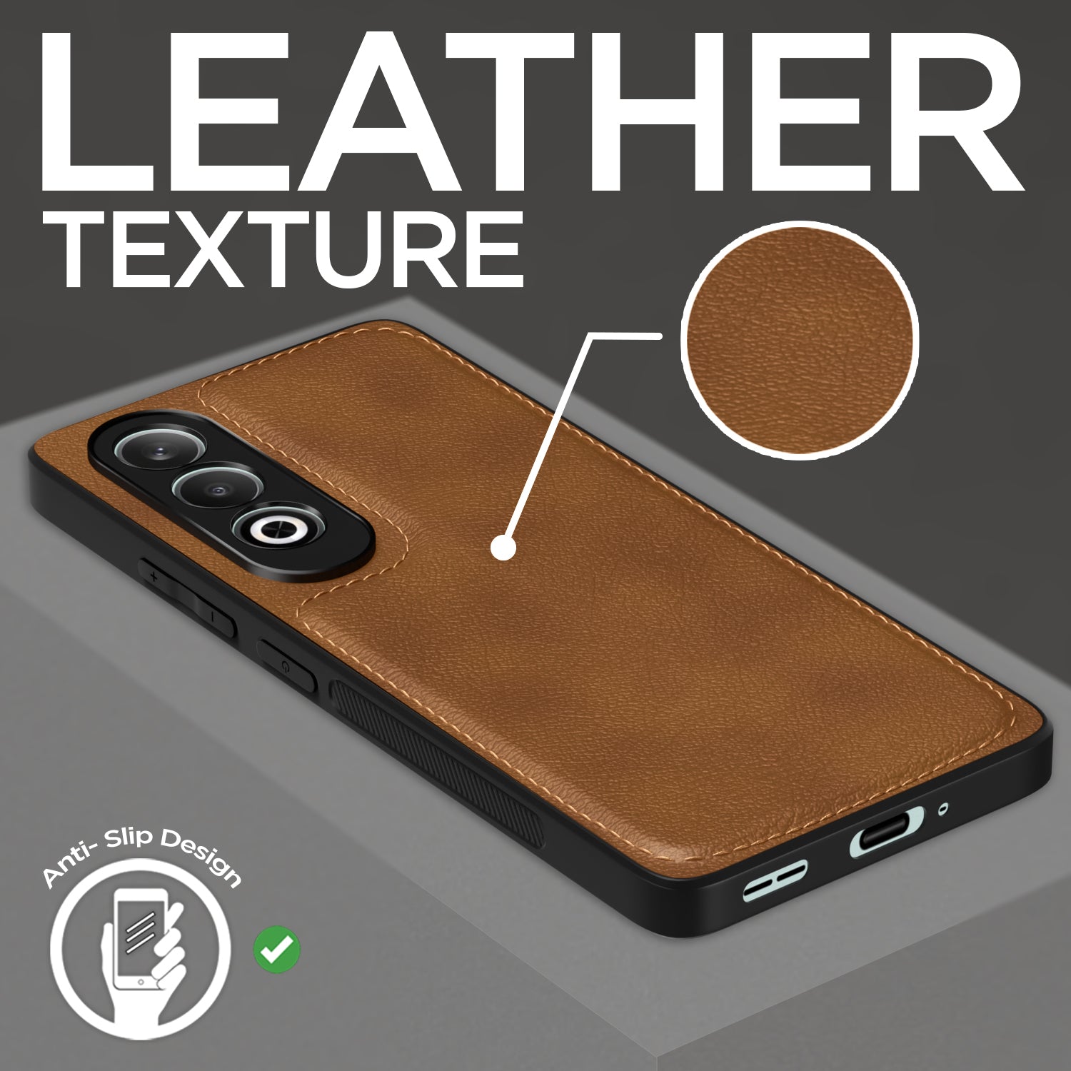 Pikkme OnePlus Nord CE 4 5G Leatherback Back Case | Brown