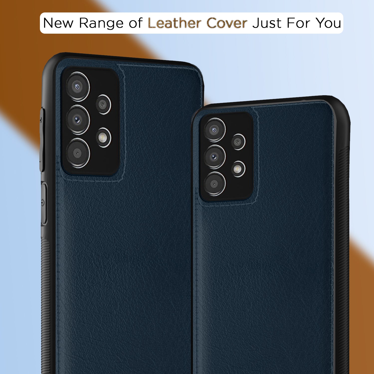 Pikkme Samsung Galaxy A33 5G Leatherback Back Case | Blue