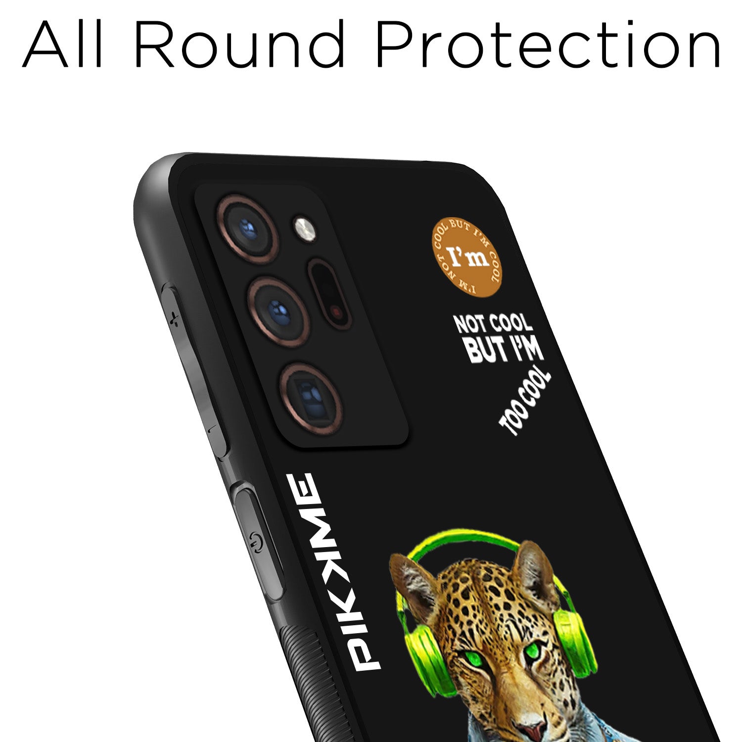 Pikkme Black Leopard Swag Samsung Galaxy Note 20 Ultra Nim2 Back Cover (Design 03)