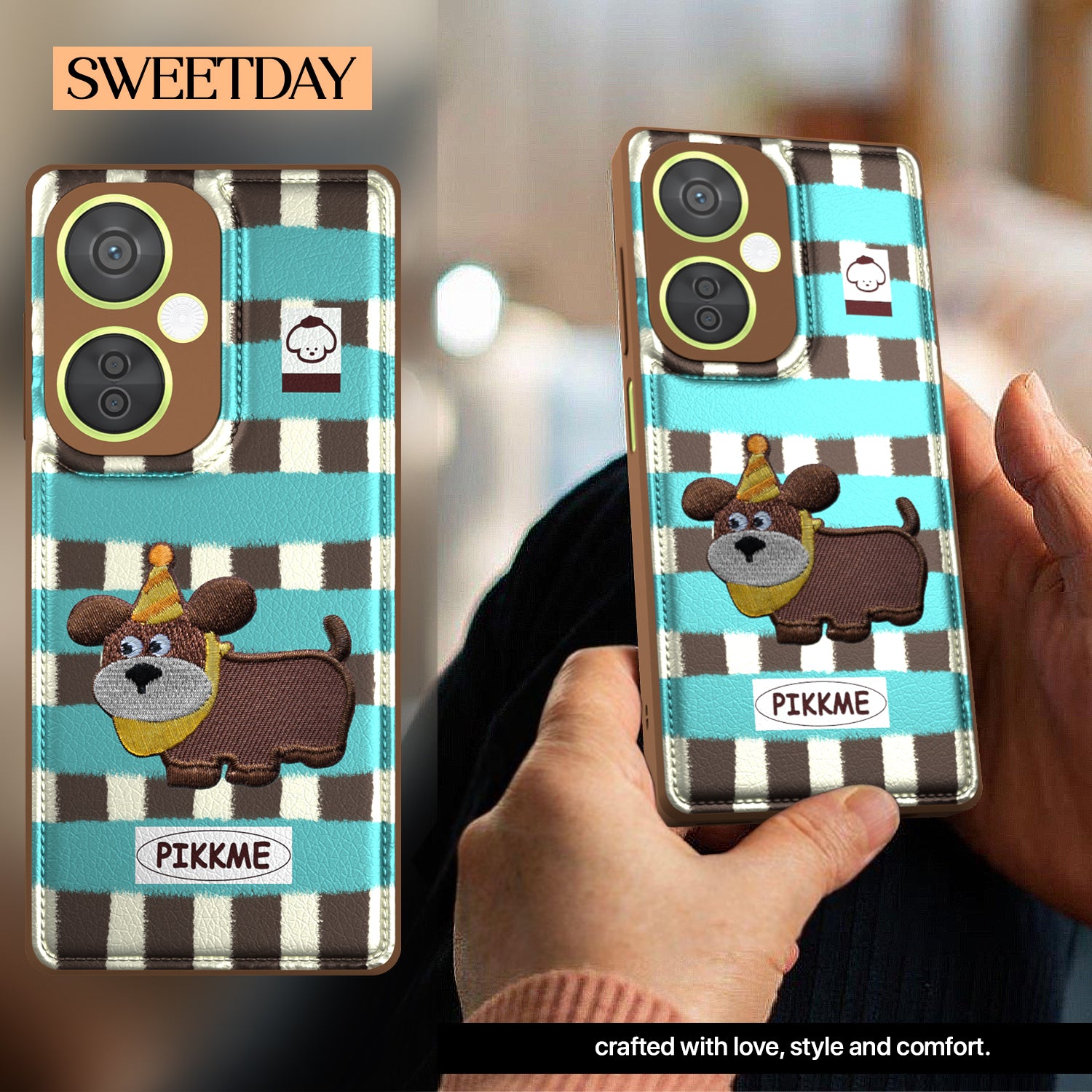 Pikkme OnePlus Nord Ce 3 Lite 5G Cute Girlish Dog Series Back Cover (Design2)