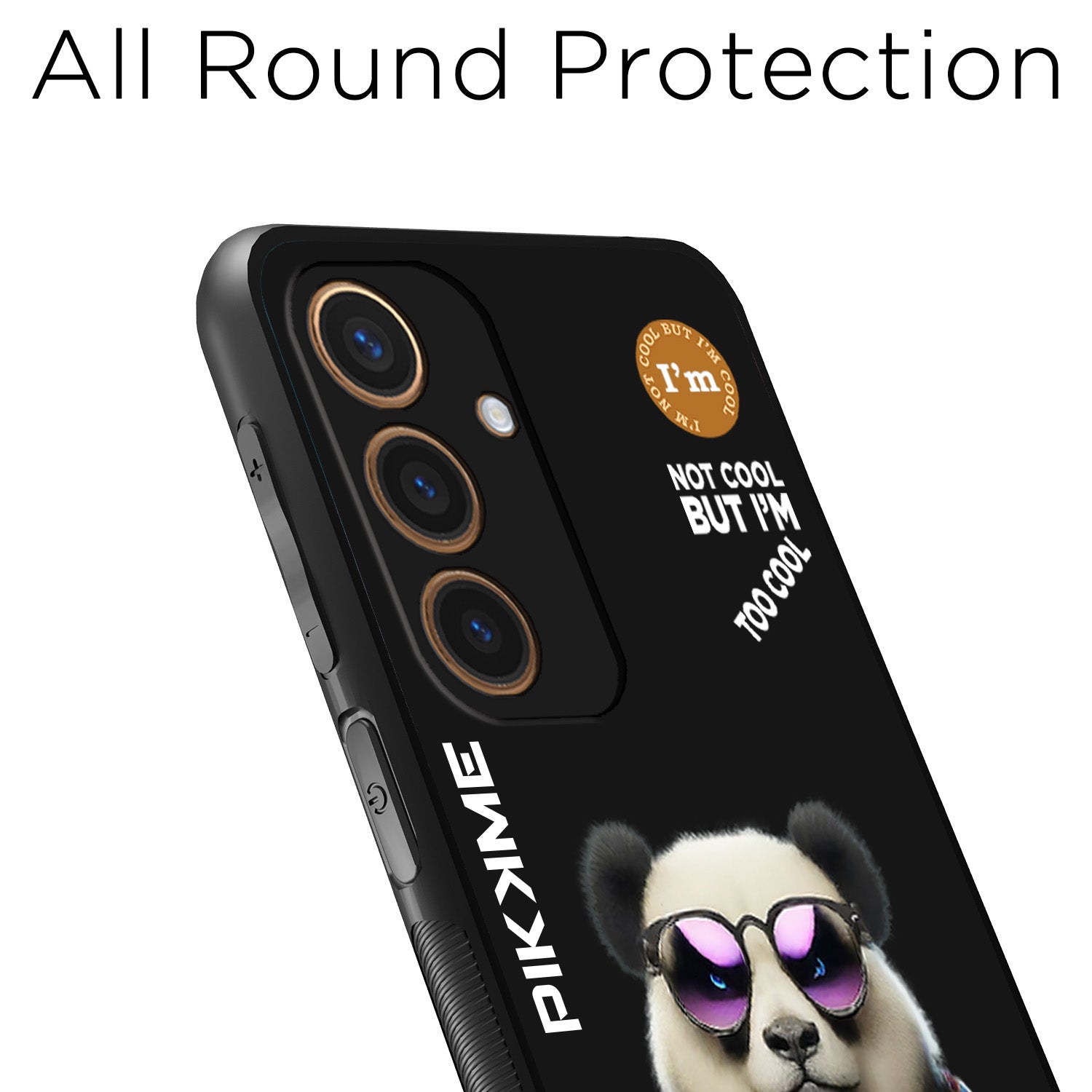 Pikkme Black Panda Swag Samsung Galaxy S24 5G NIm2 Back Cover (Design 05)