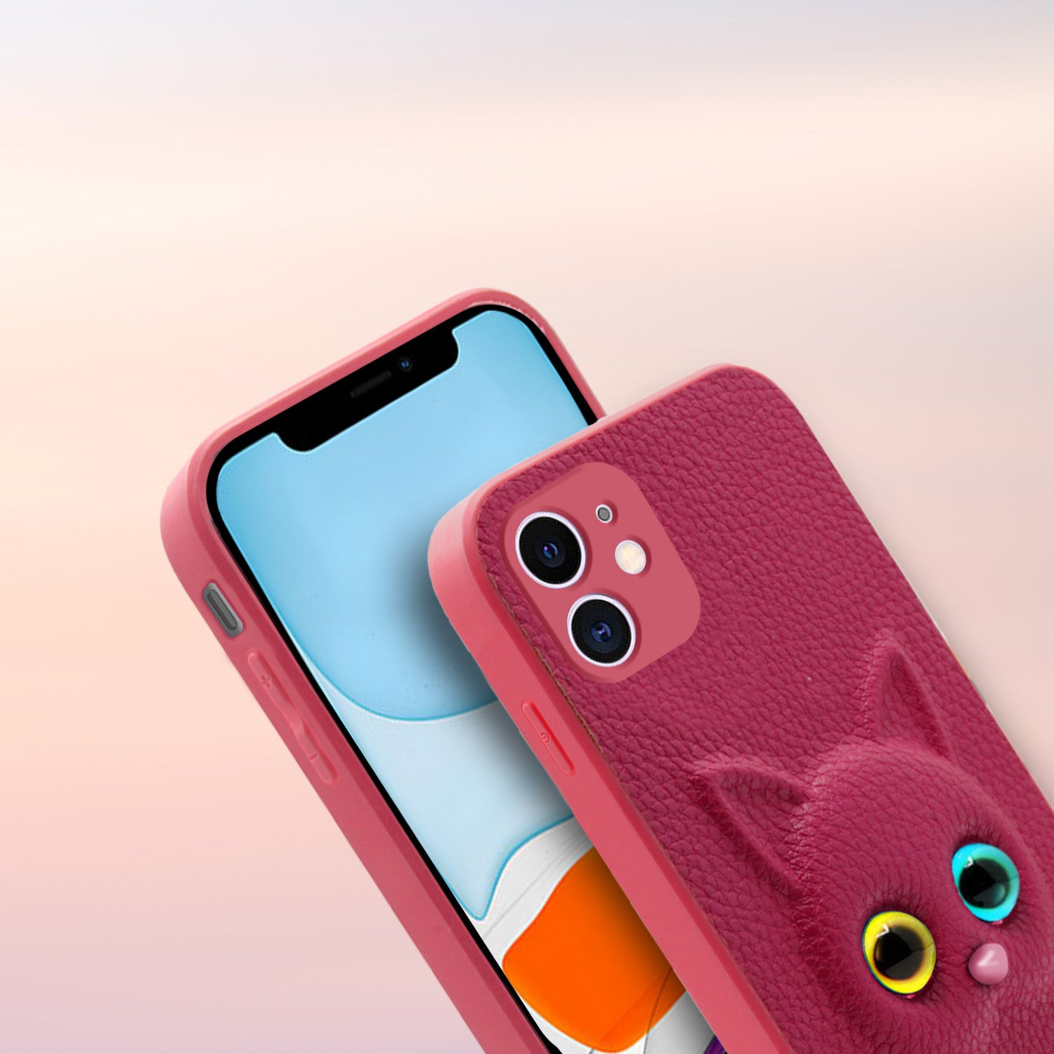 Pikkme iPhone 11 Kitty Back Cover (Pink)