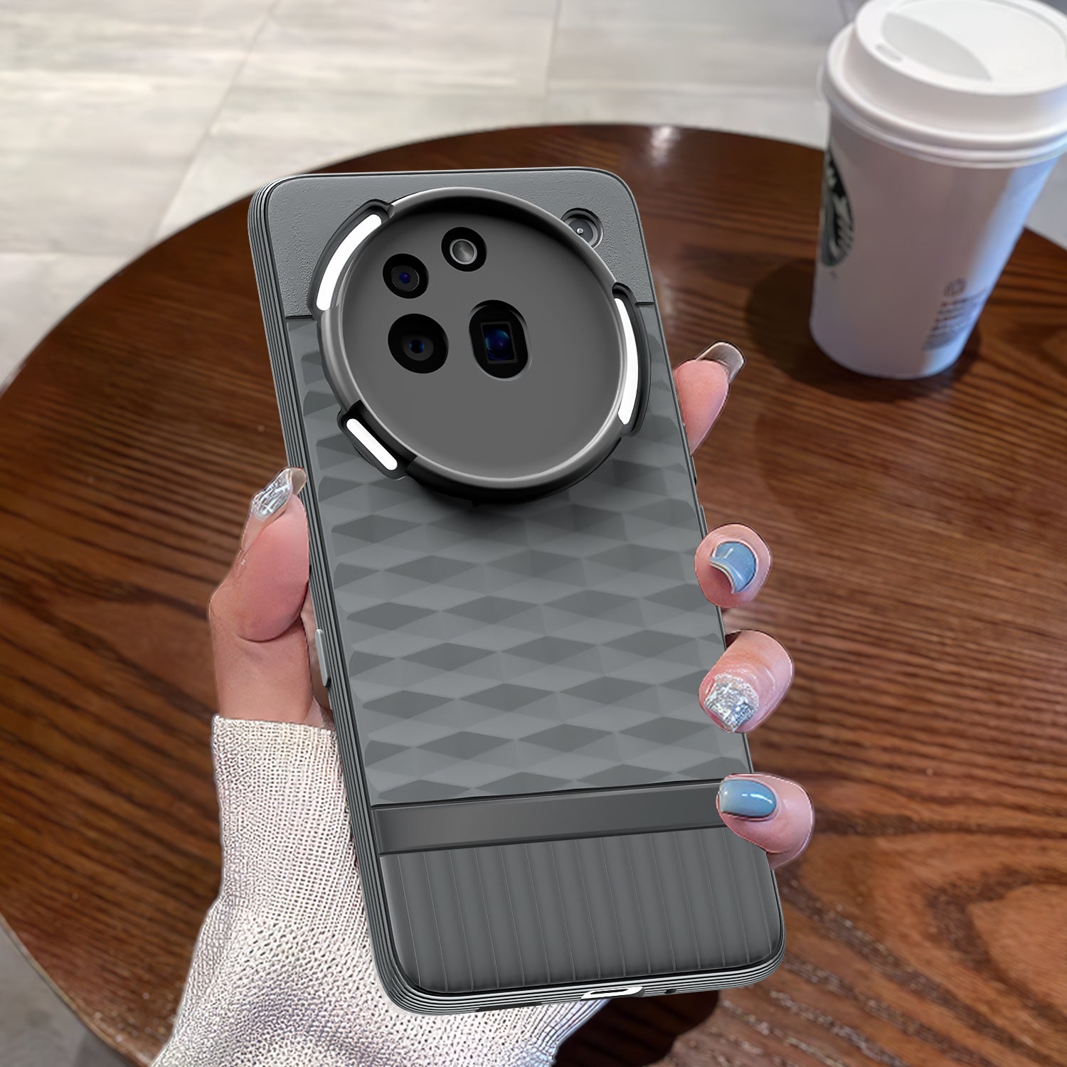 Pikkme Nothing Phone 3a Pro 5G Shockproof Soft Flexible Gencase Back cover (Grey)