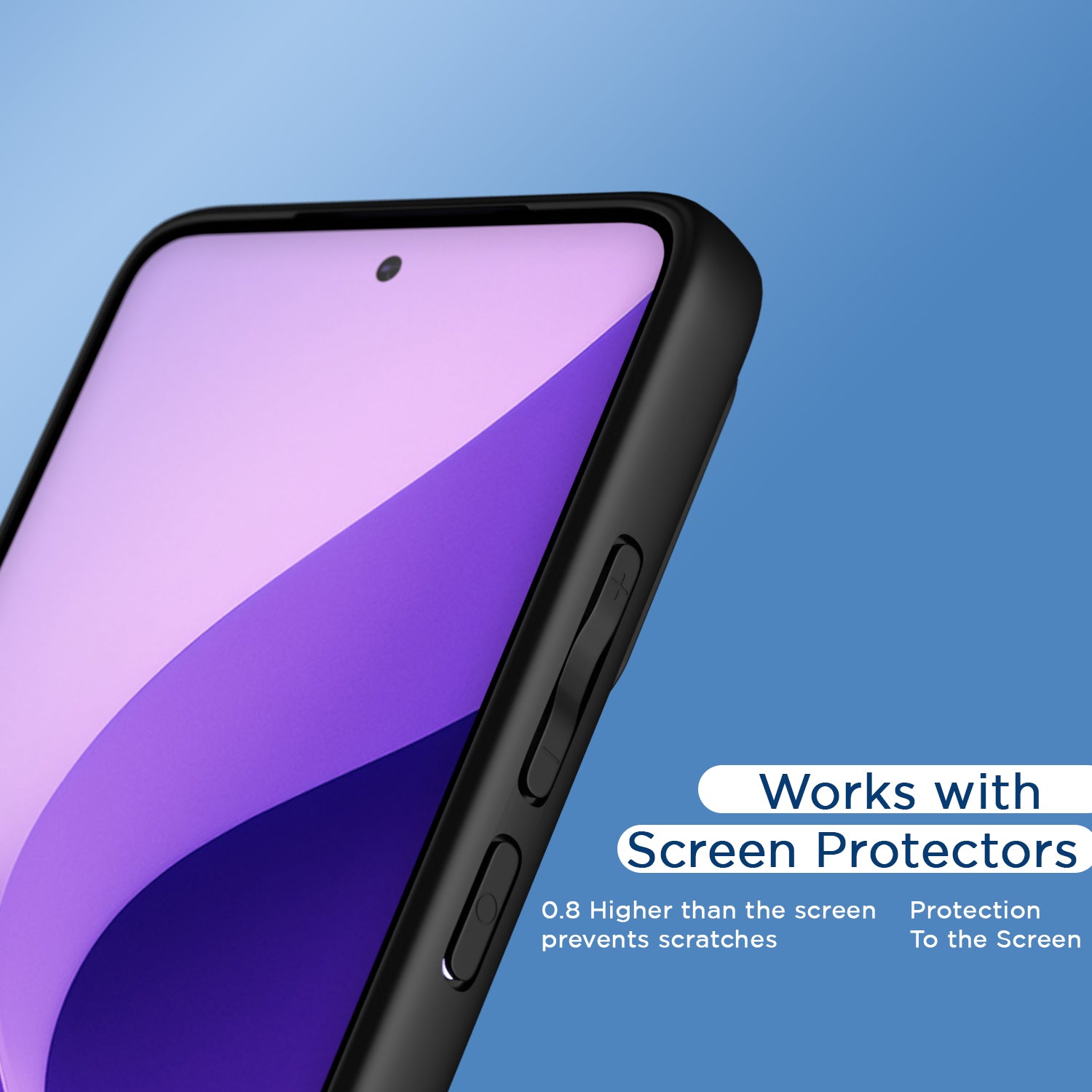 Pikkme Oppo Reno 14 Pro 5G Eagle 2 Shockproof Sleek Hybrid Armor Back Cover (Black)