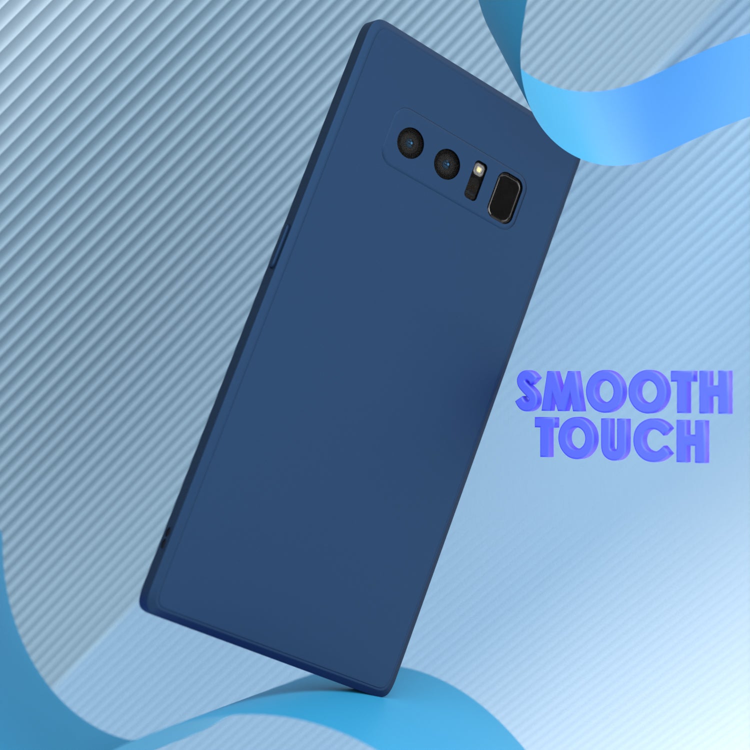Pikkme Samsung Galaxy Note 8 Liquid Silicone Back Cover | Blue