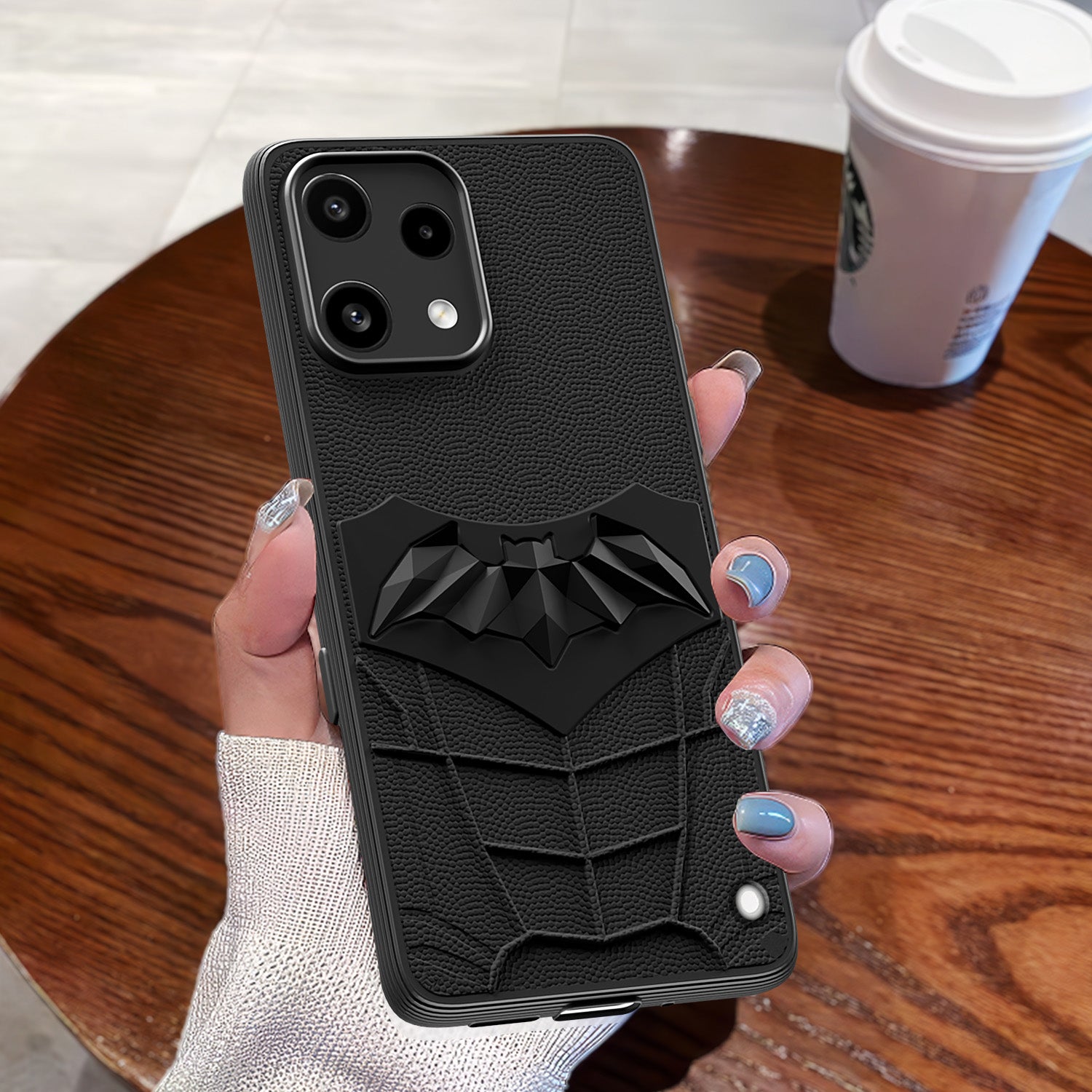 Pikkme Nothing Phone 3a Lite 5G Shockproof Stylish Cartoon Back Cover (Black)