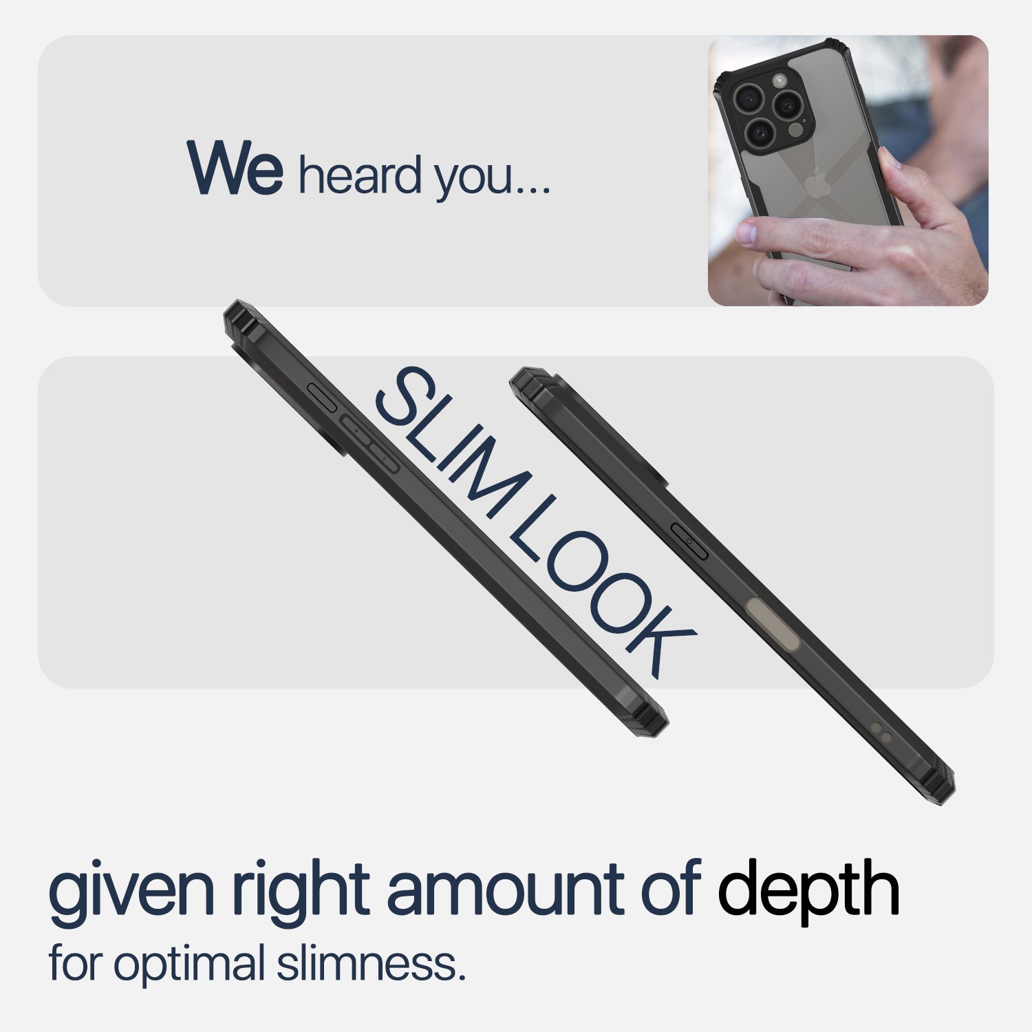 Pikkme iPhone 16 Plus Shockproof Eagle Clear Transparent Back Cover (Black)