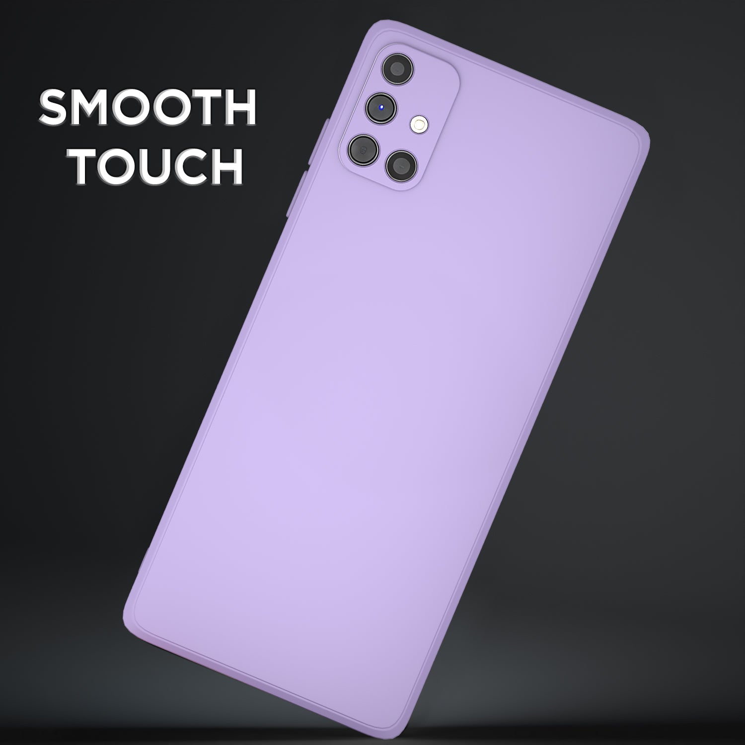 Pikkme Samsung Galaxy M51 Soft Matte Liquid Silicone Back Cover (Purple)
