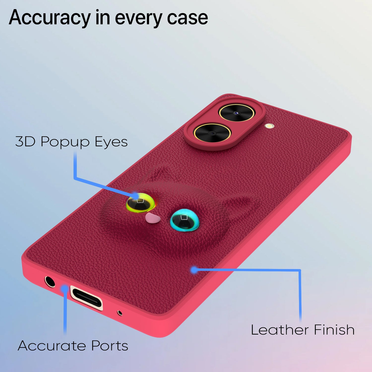 Pikkme Poco C71 / Redmi A5 Kitty Back Cover (Pink)