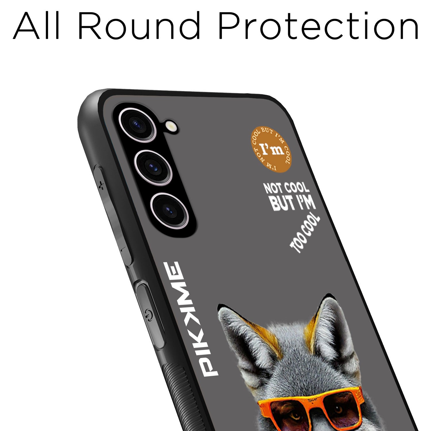 Pikkme Grey Wolf Swag Samsung Galaxy S23 5G NIm2 Back Cover (Design 01)