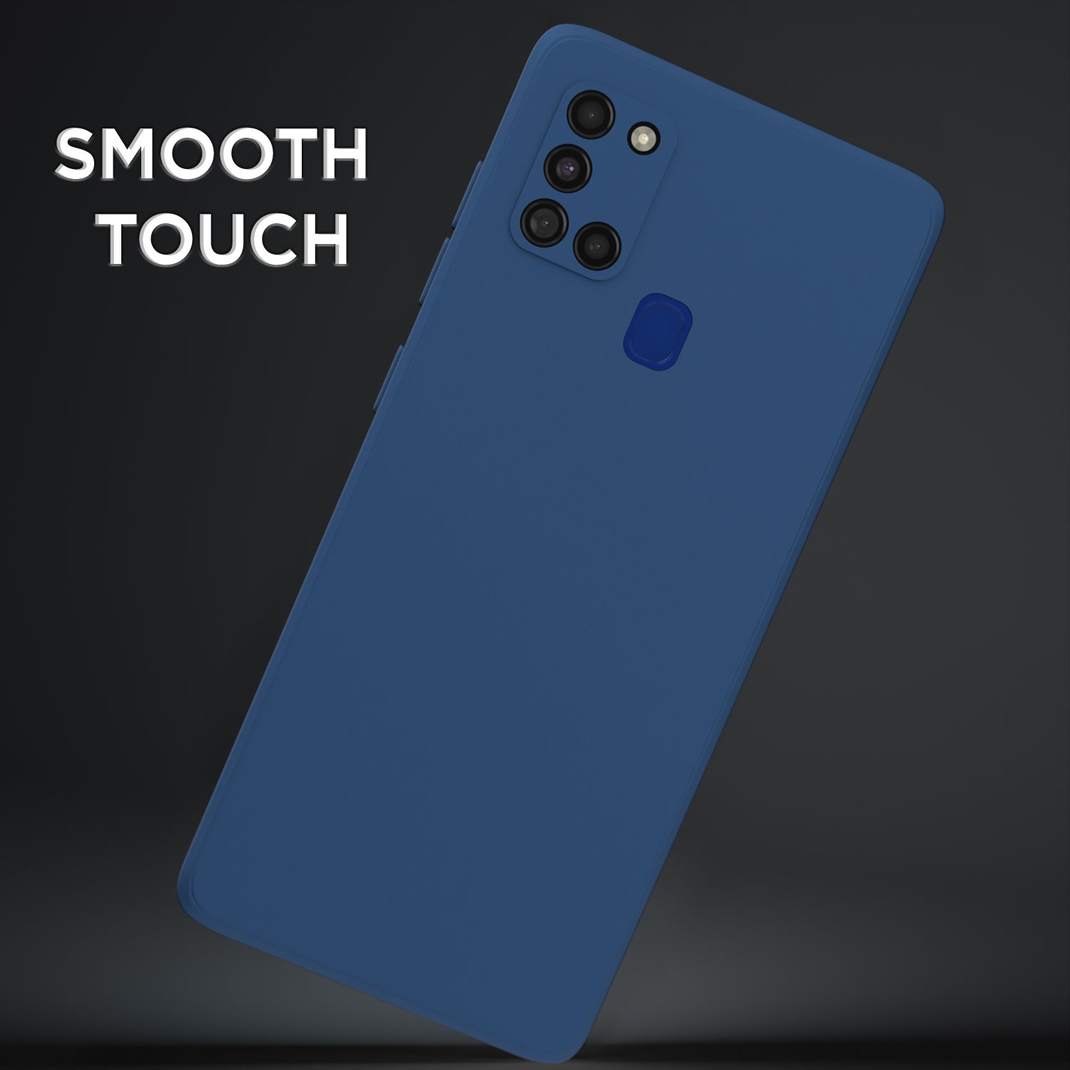 Pikkme Samsung Galaxy A21s Liquid Silicone Back Cover | Blue