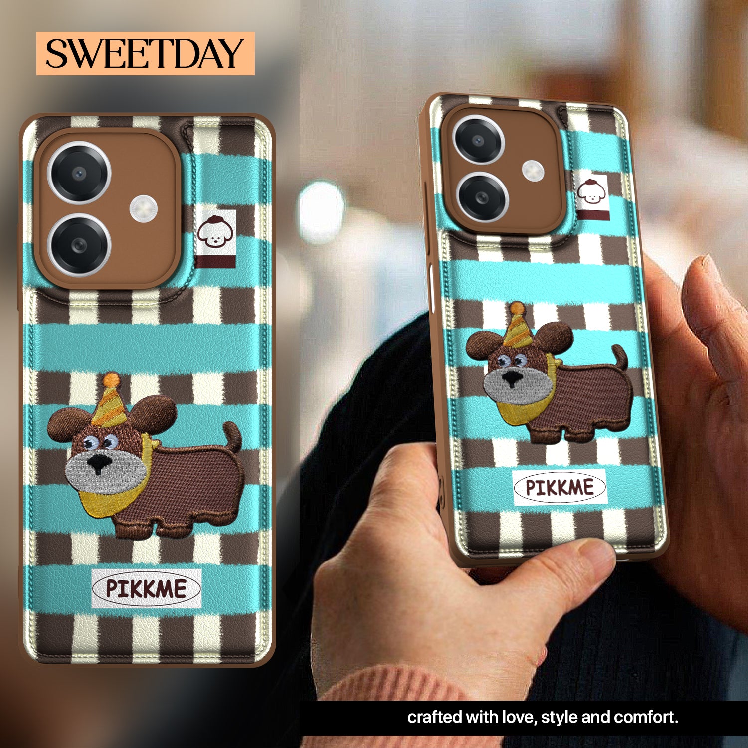 Pikkme Oppo A3X 4G / Oppo A3 5G / Oppo A3x Cute Girlish Dog Series Back Cover (Design2)
