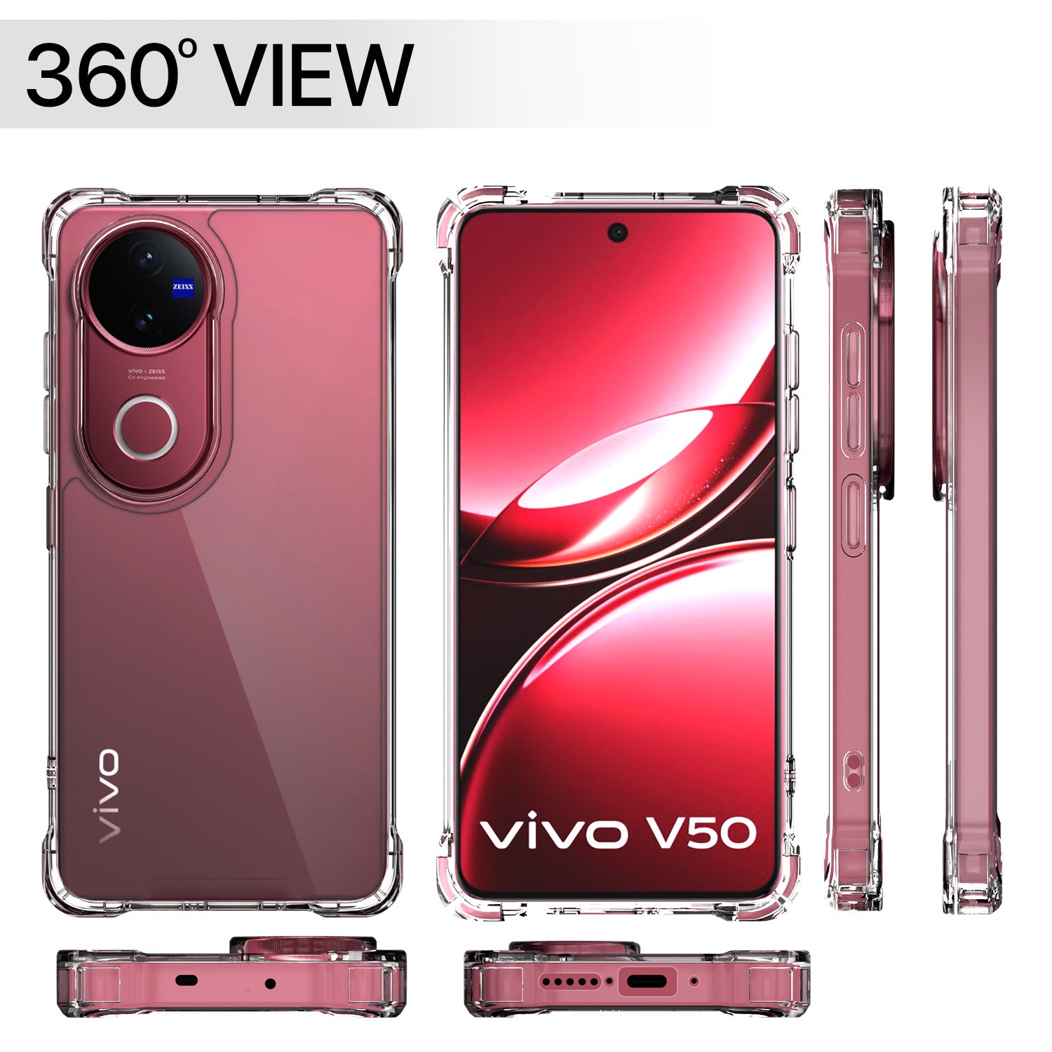 Pikkme Redmi A5 / Poco C71 PC + TPU Clear Transparent Back Cover (Transparent)