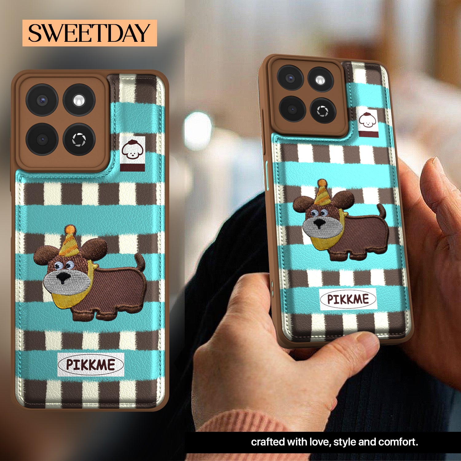Pikkme Honor X7C Cute Girlish Dog Series Back Cover (Design2)