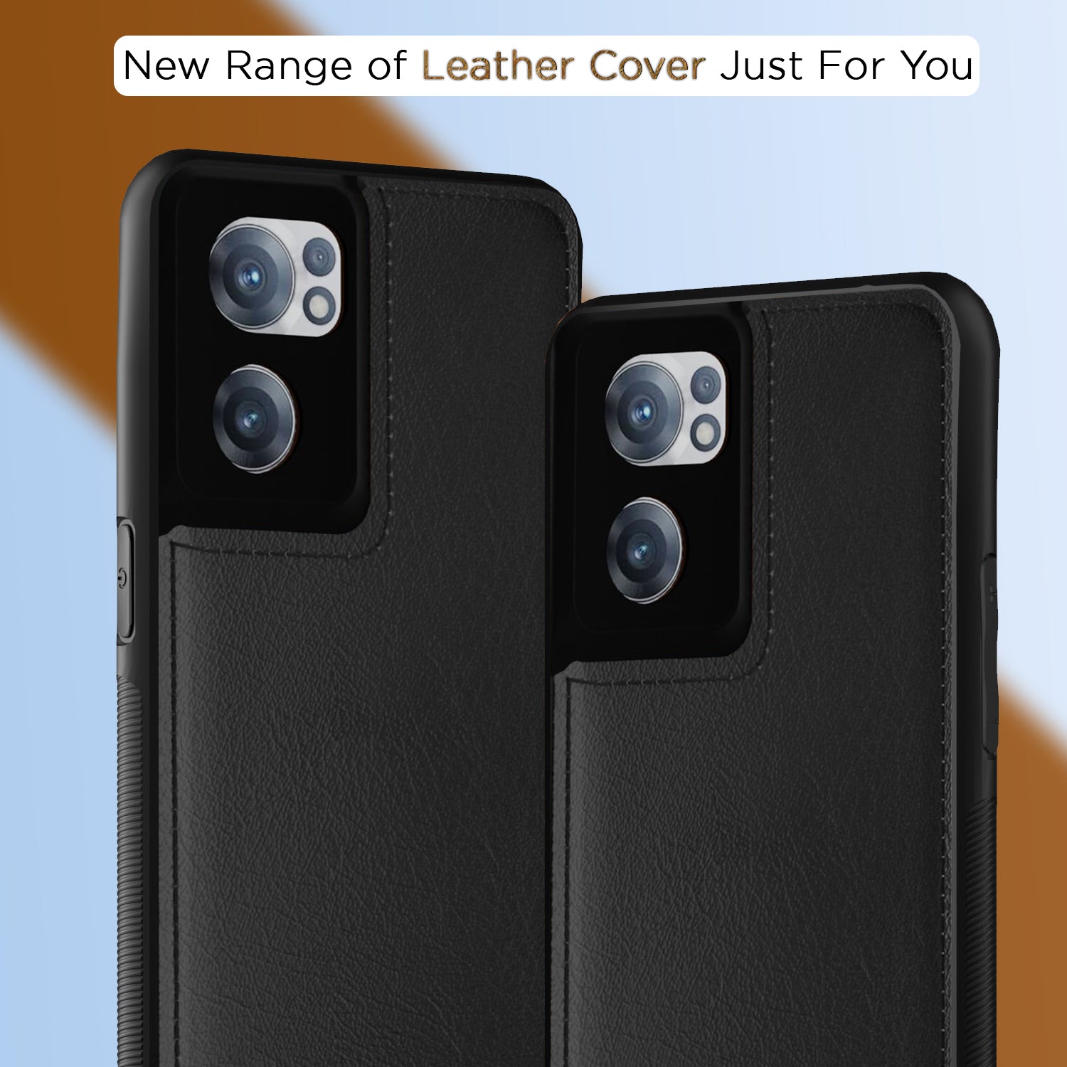 Pikkme OnePlus Nord Ce 2 5G Leather Back Case | Black