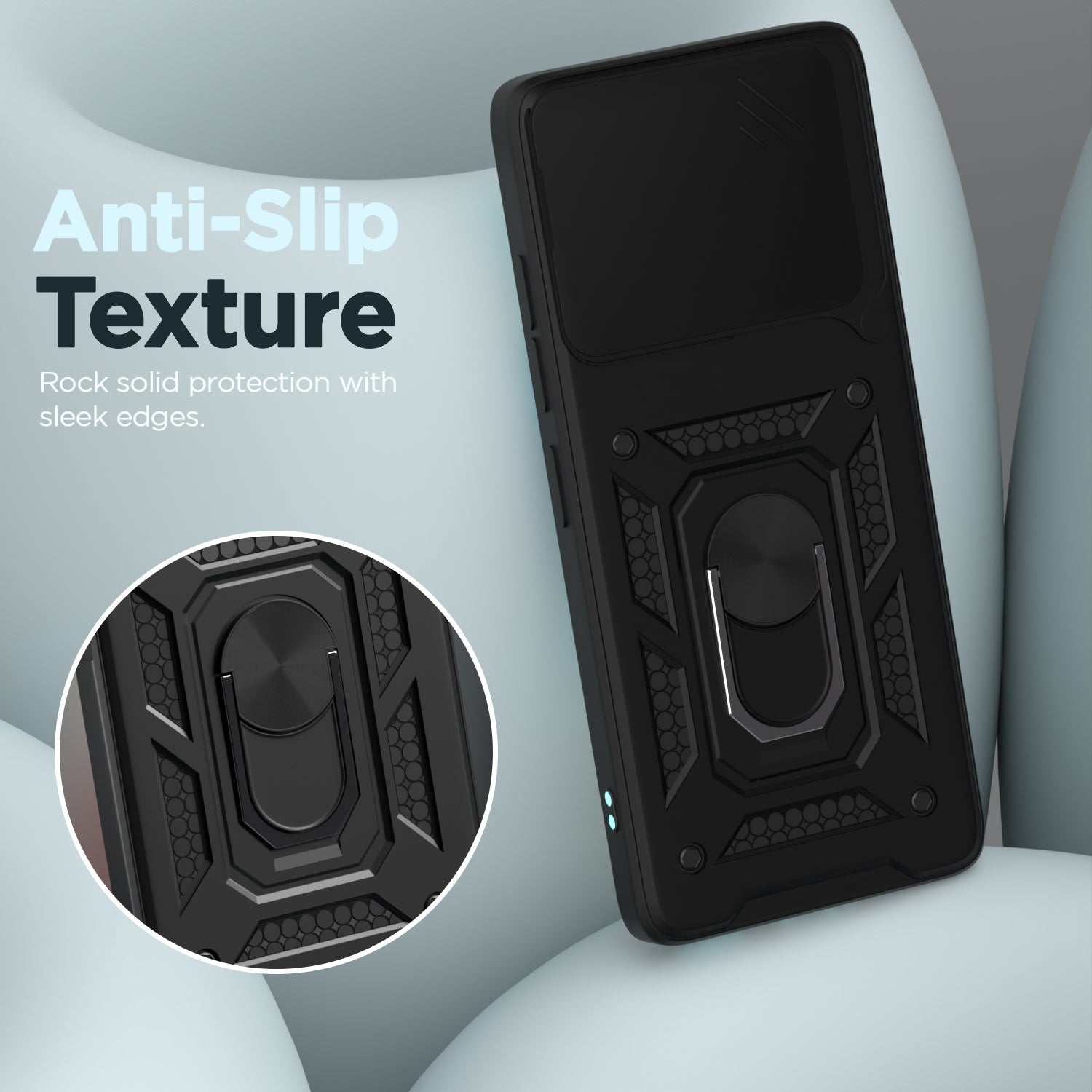Pikkme Motorola Moto edge 60 Pro 5G D10 Tough Armor Back Cover (Black)