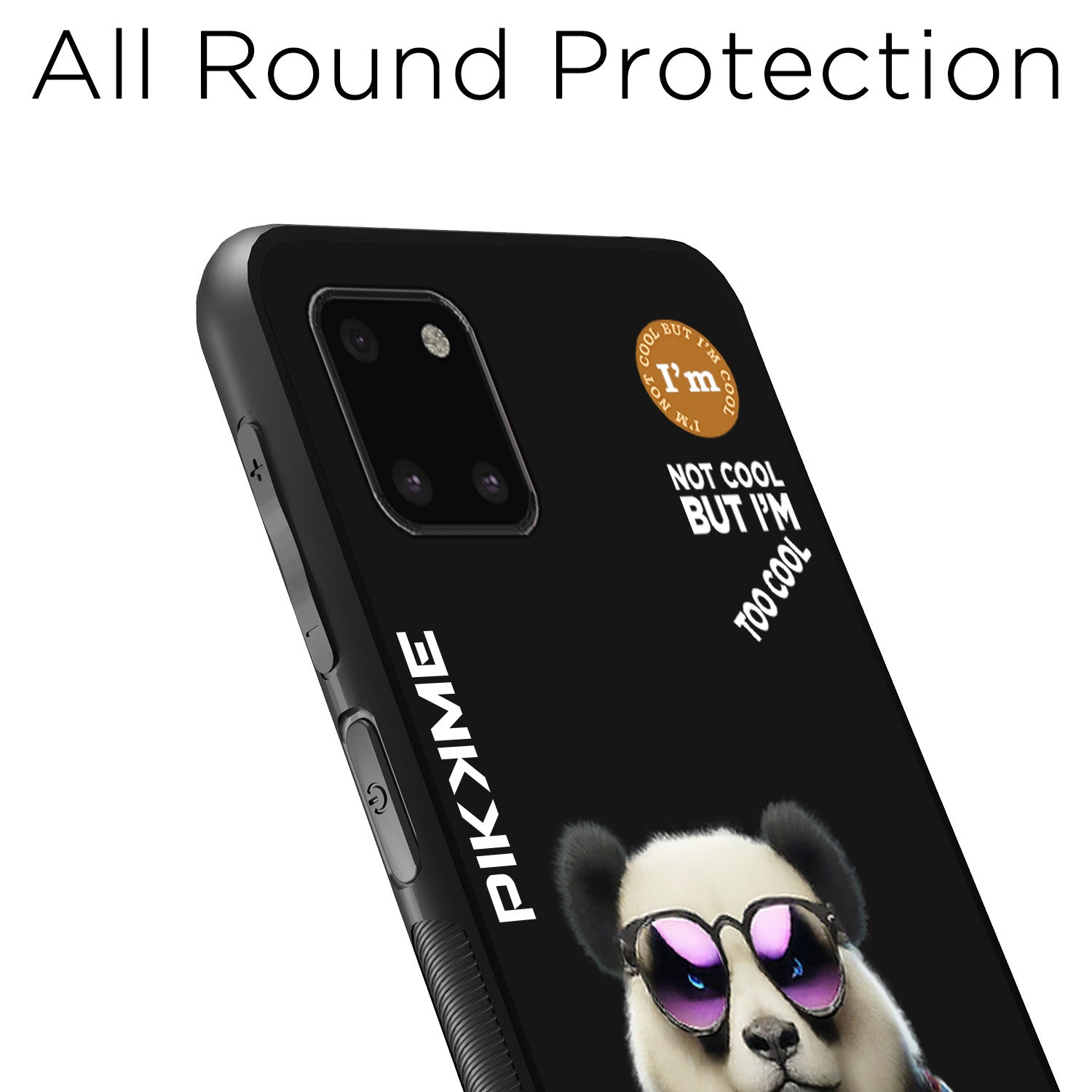 Pikkme Black Panda Swag Samsung Galaxy Note 10 Lite Nim2 Back Cover (Design 05)