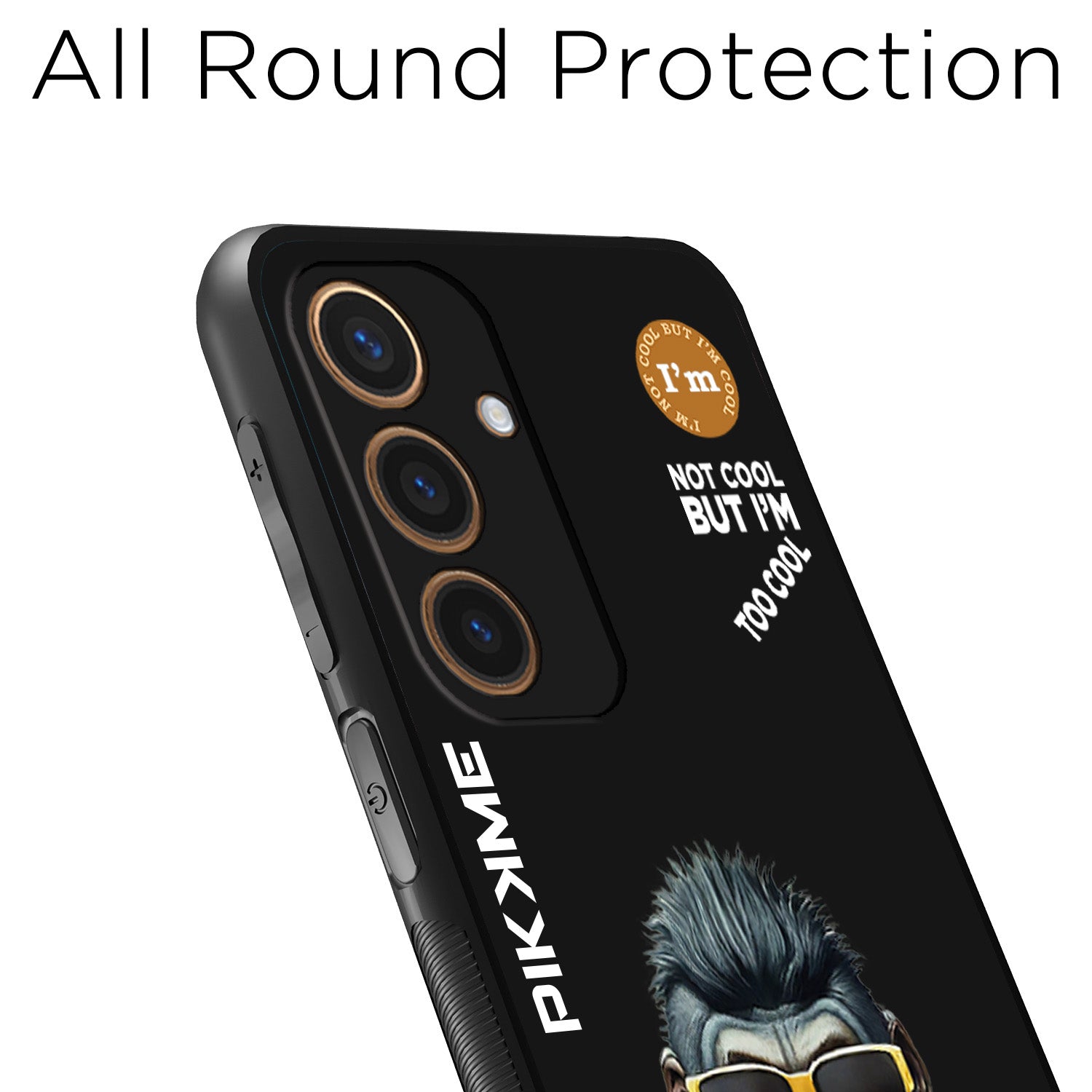 Pikkme Black Gorilla Swag Samsung Galaxy S24 5G NIm2 Back Cover (Design 07)