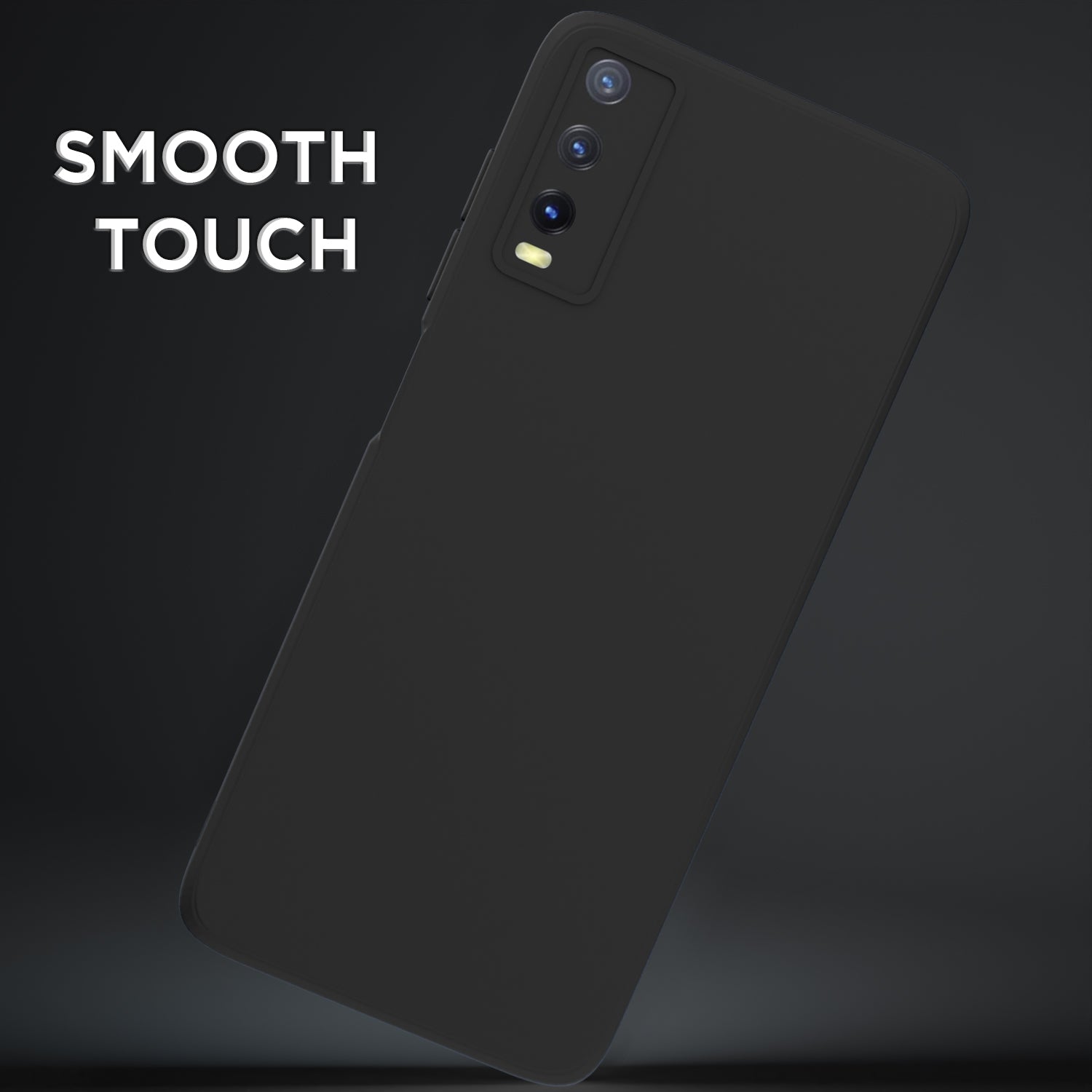 Pikkme Vivo Y12s / Y20 / Y20i / Y20G Liquid Silicone Back Cover | Black