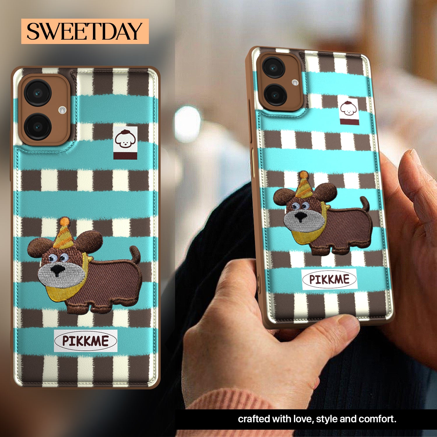 Pikkme Samsung Galaxy A06 Cute Girlish Dog Series Back Cover (Design2)