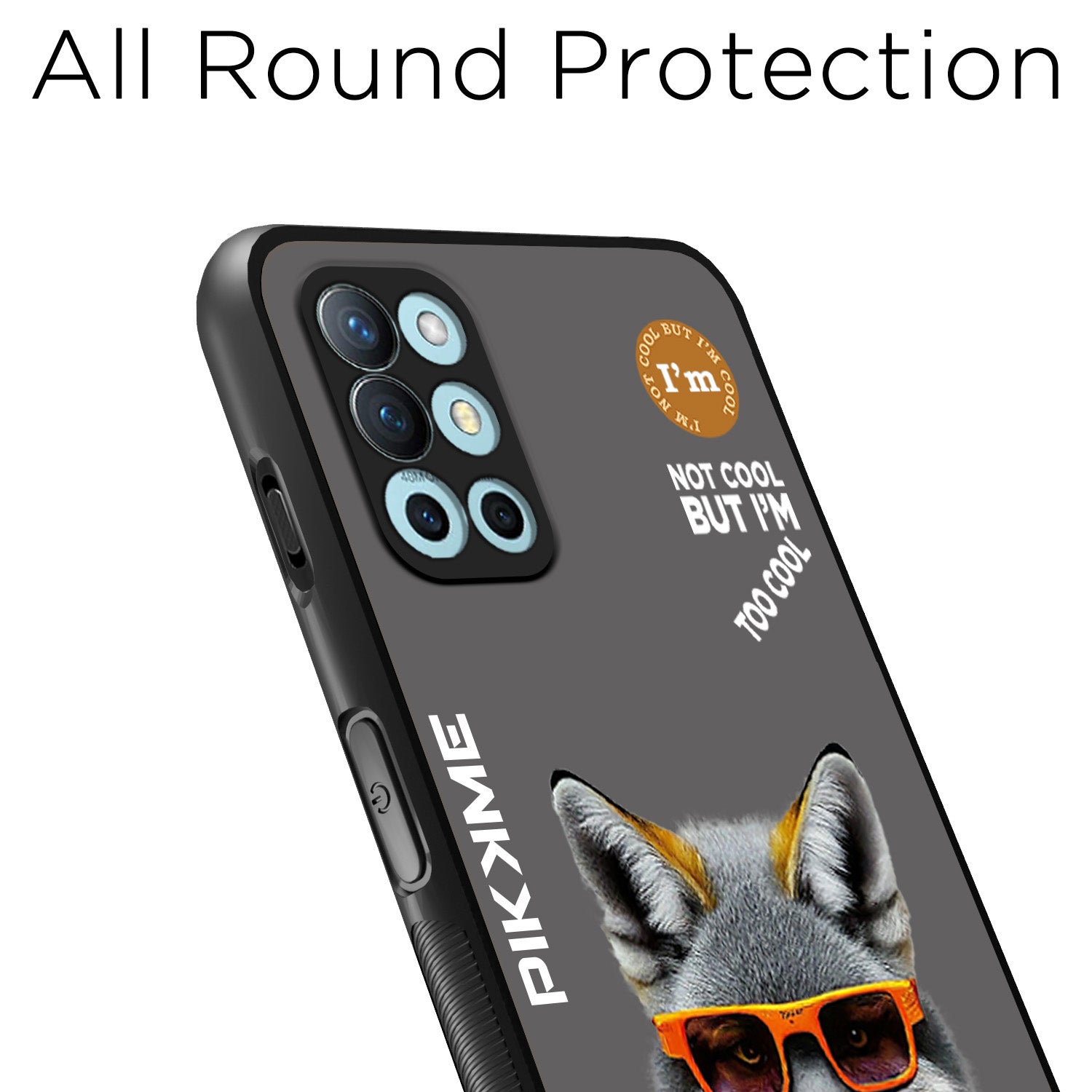 Pikkme Grey Wolf Swag OnePlus 8T Nim2 Back Cover (Design 01)