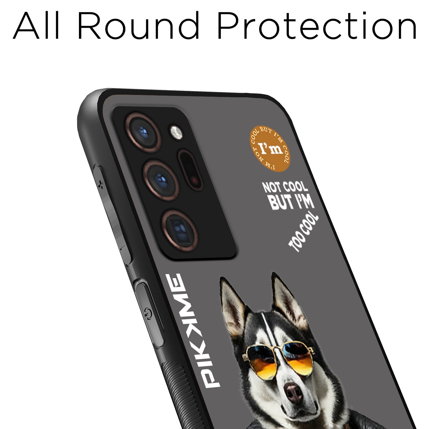 Pikkme Grey Dog Swag Samsung Galaxy Note 20 Ultra Nim2 Back Cover (Design 02)