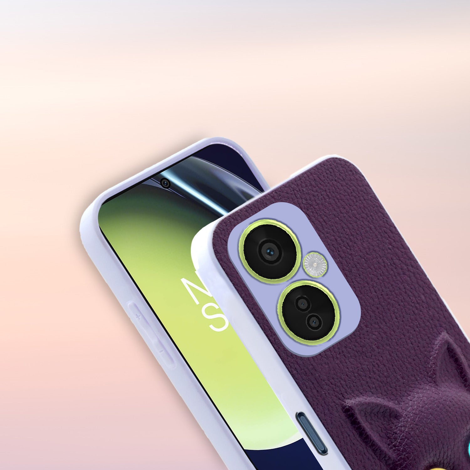 Pikkme OnePlus Nord Ce 3 Lite 5G Kitty Back Cover (Purple)