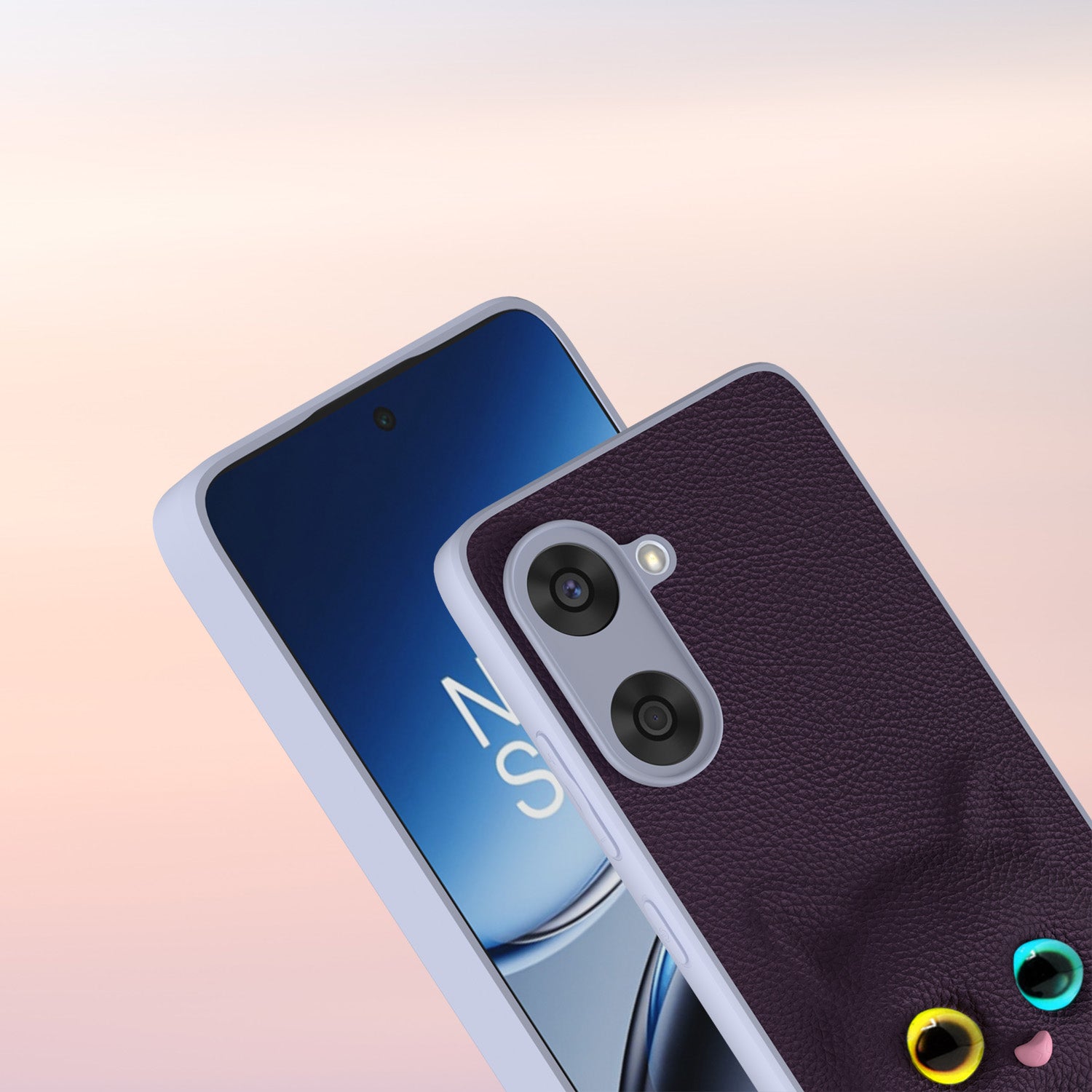 Pikkme Oneplus Nord Ce 5 5G kitty Back Cover (Purple)