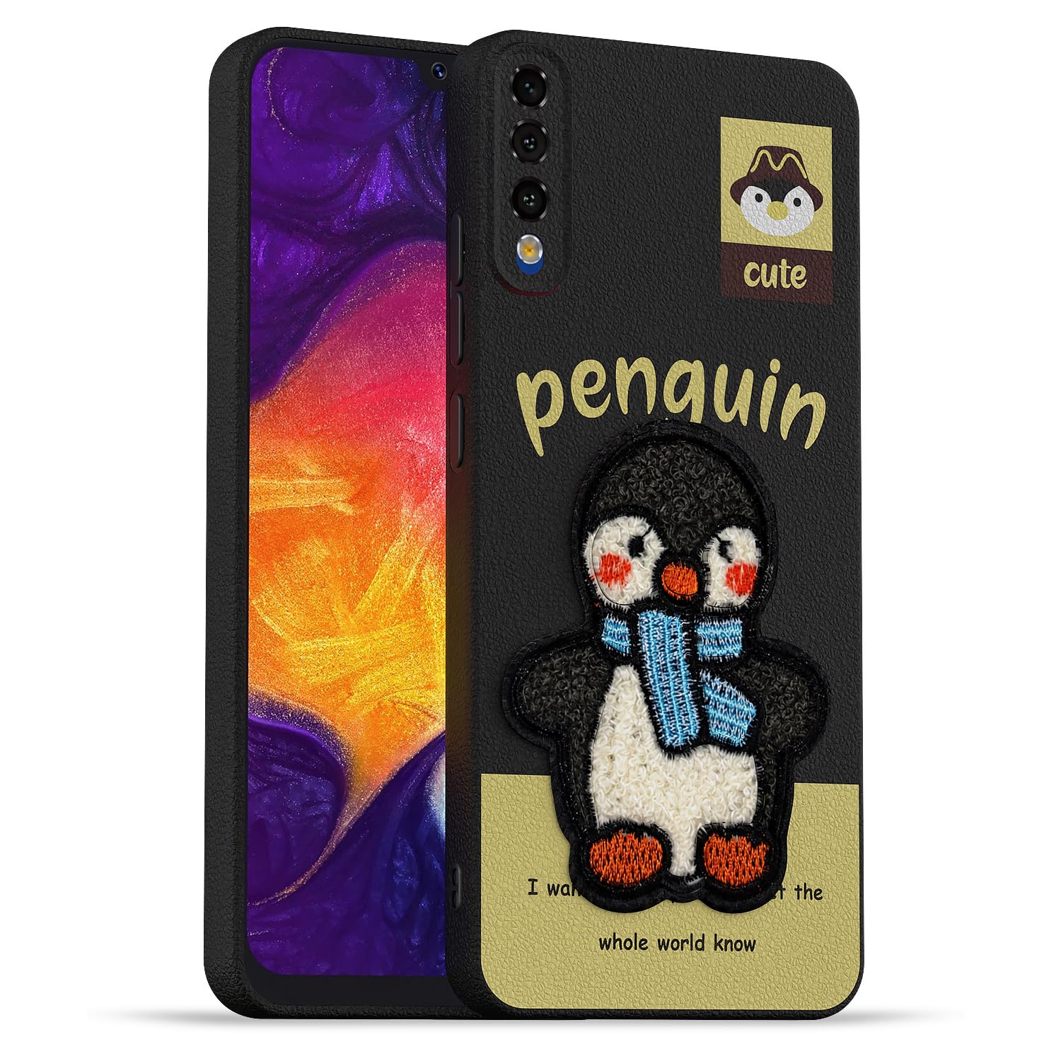 Samsung A50/A50s/A30s back cover in black by Pikkme