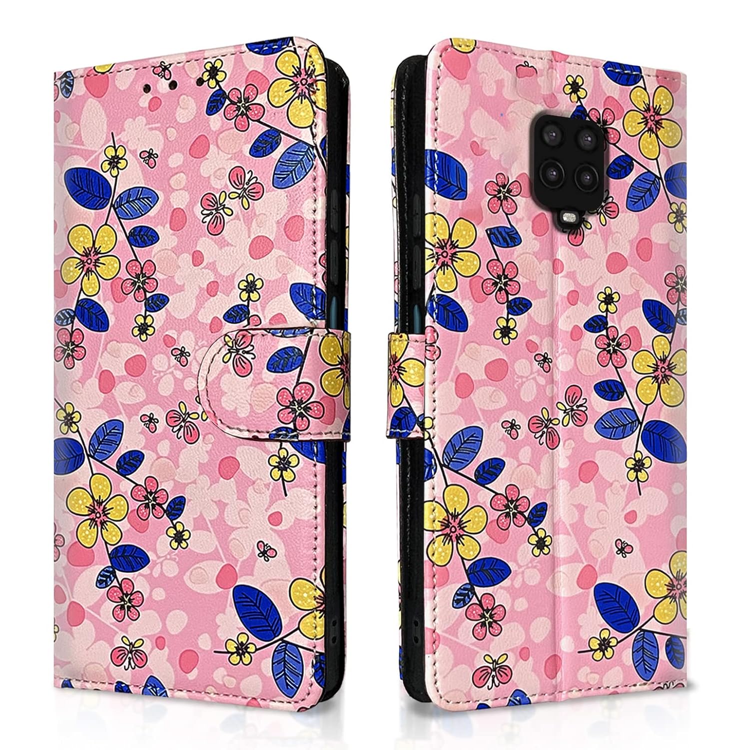 Redmi Note 9 Pro/Note 9 Pro Max/Poco M2 Pro/Note 10 Lite mobile flip cover in pink by Pikkme