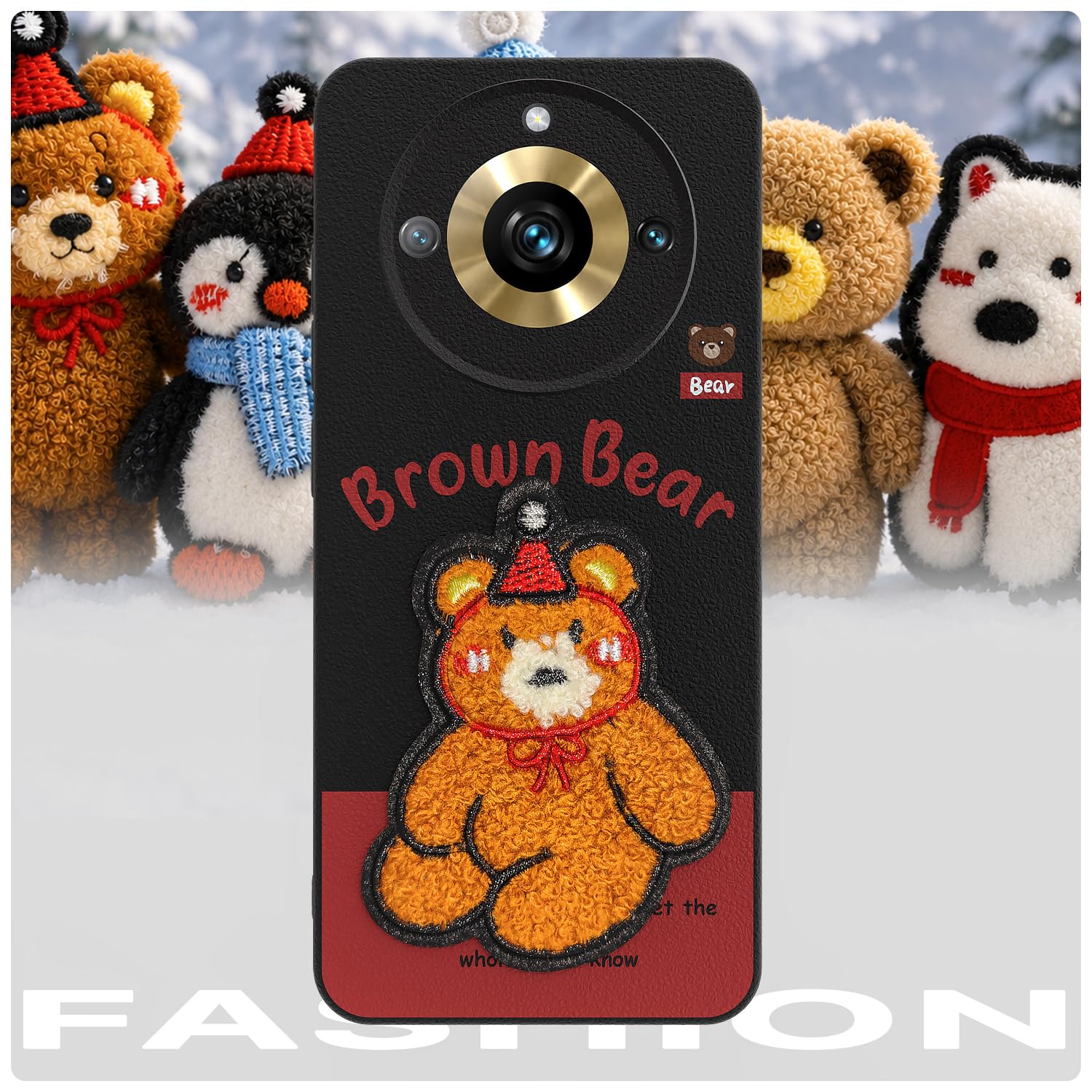 Pikkme cherry Plush Patch mobile cover for Realme 11 Pro/11 Pro Plus 5G/Narzo 60 Pro 5G – photo 7