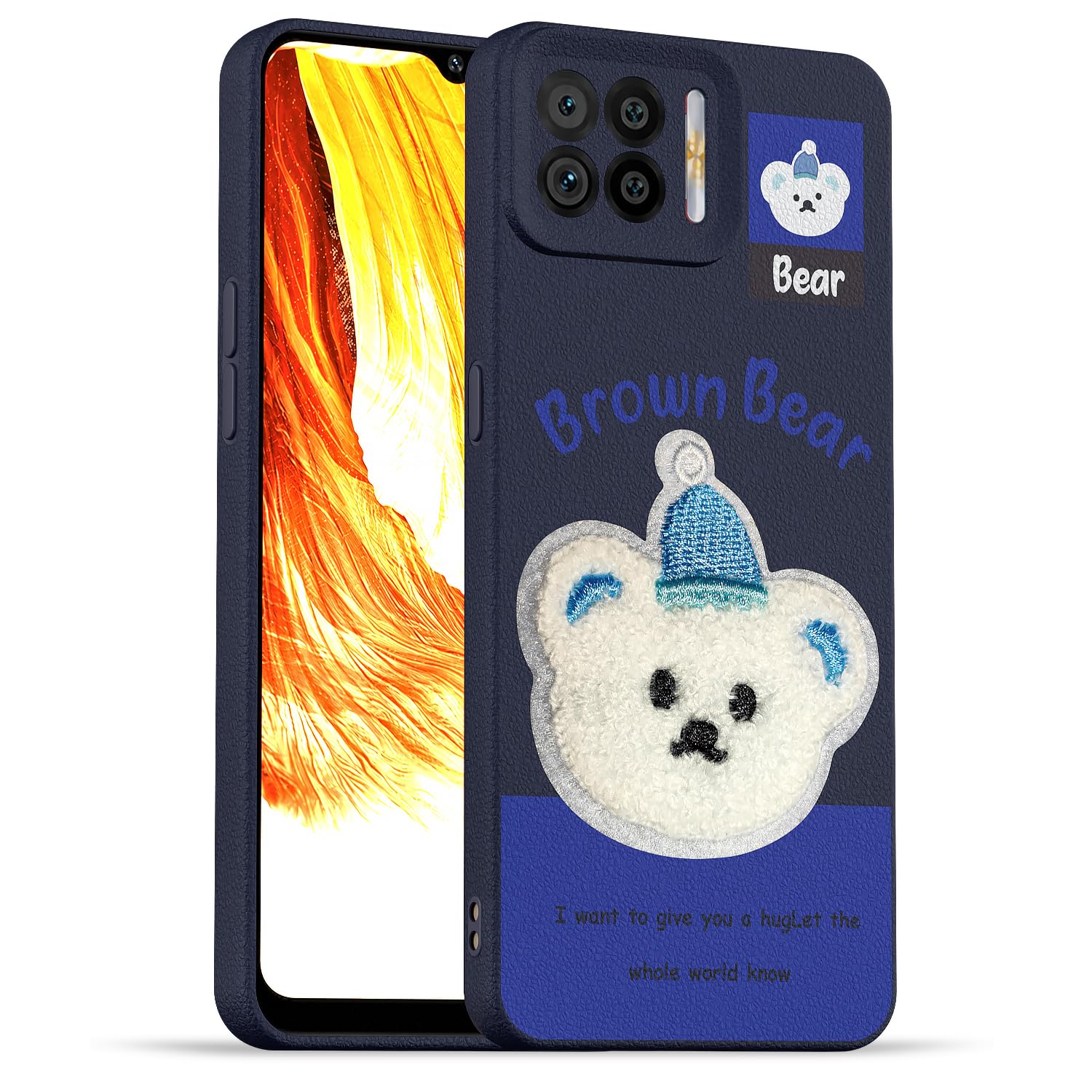 Pikkme Oppo F17 blue mobile cover