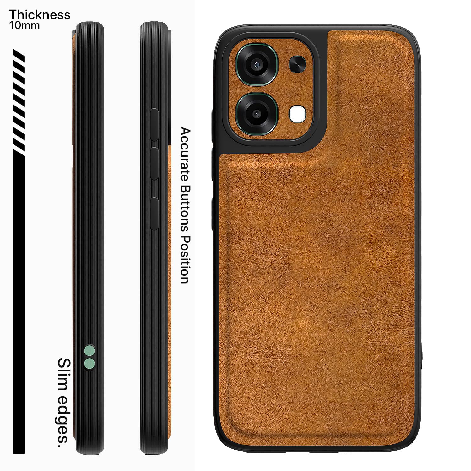 Oppo F31/F33 5G mobile cover in brown by Pikkme – photo 3