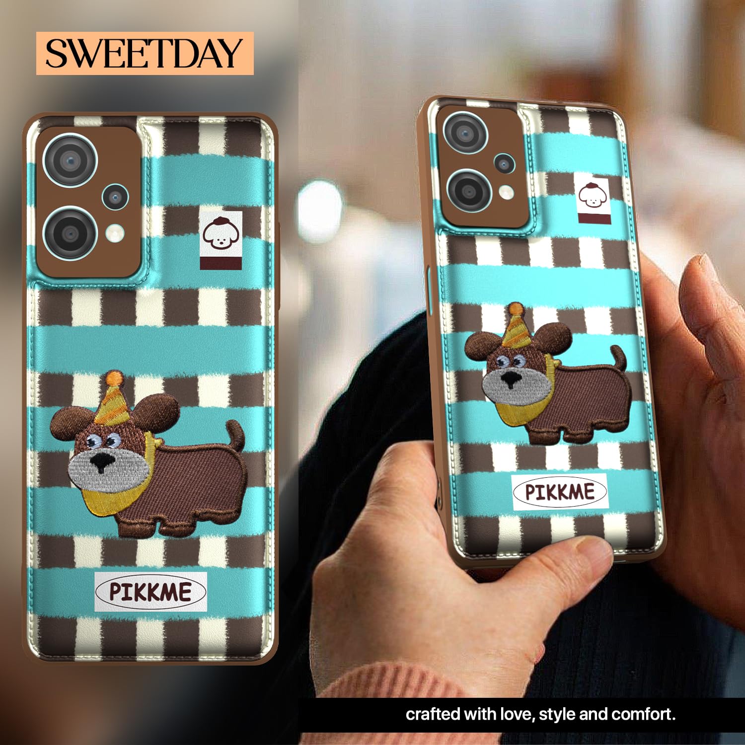 Pikkme OnePlus Nord Ce 2 Lite 5G Cute Girlish Dog Series Back Cover (Design2)
