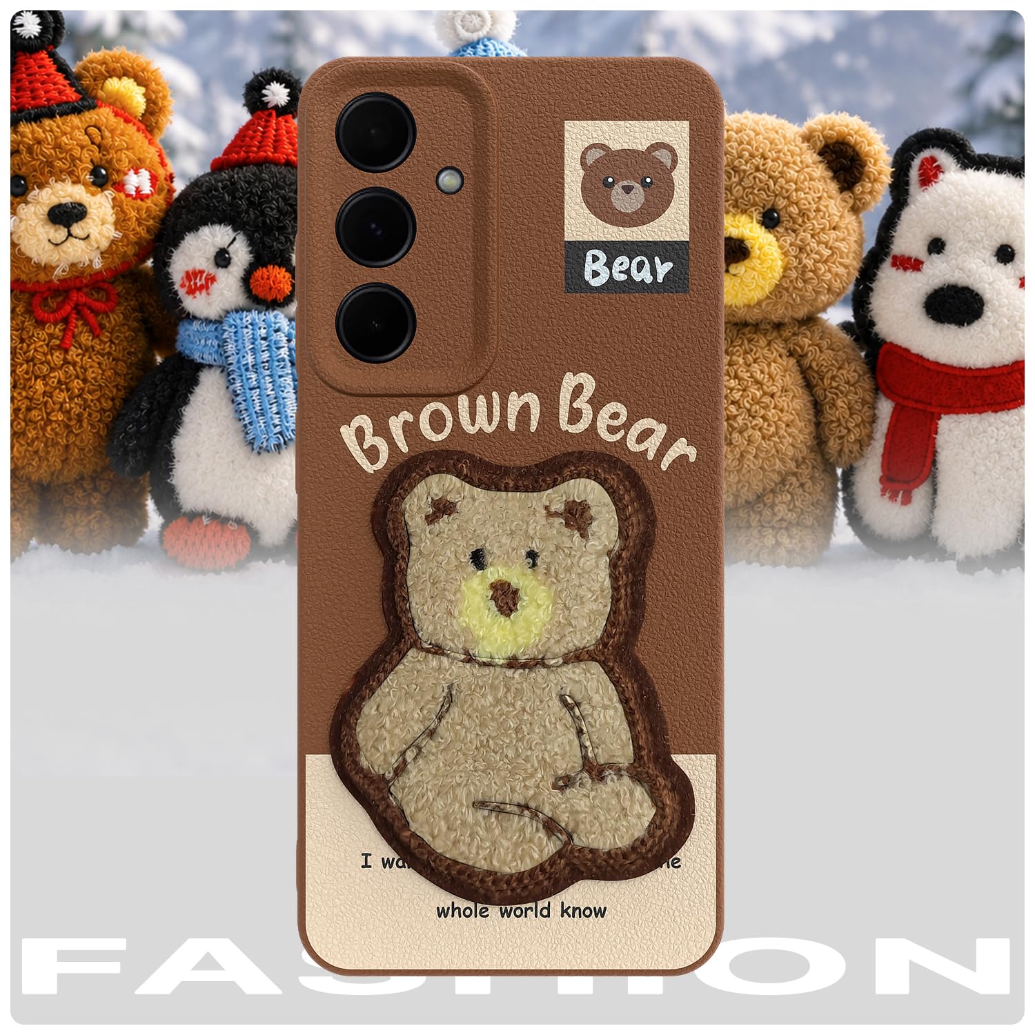 Samsung A35 5G back cover in brown by Pikkme – photo 7