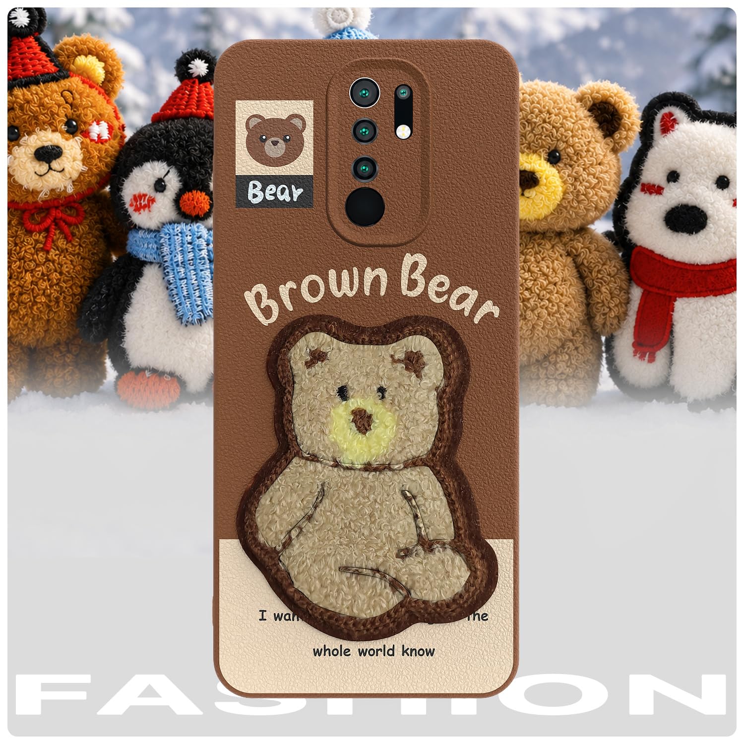 Pikkme Redmi 9 Prime/Poco M2 brown back cover – photo 7