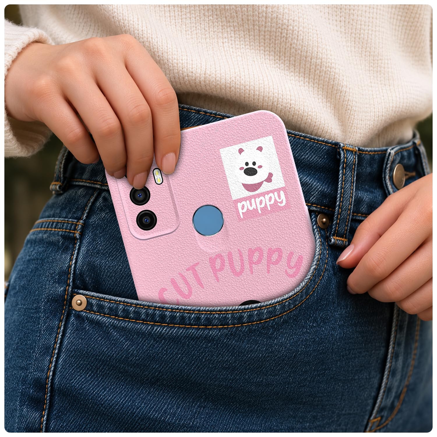 Oppo A53 4G mobile back cover in pink by Pikkme – photo 4