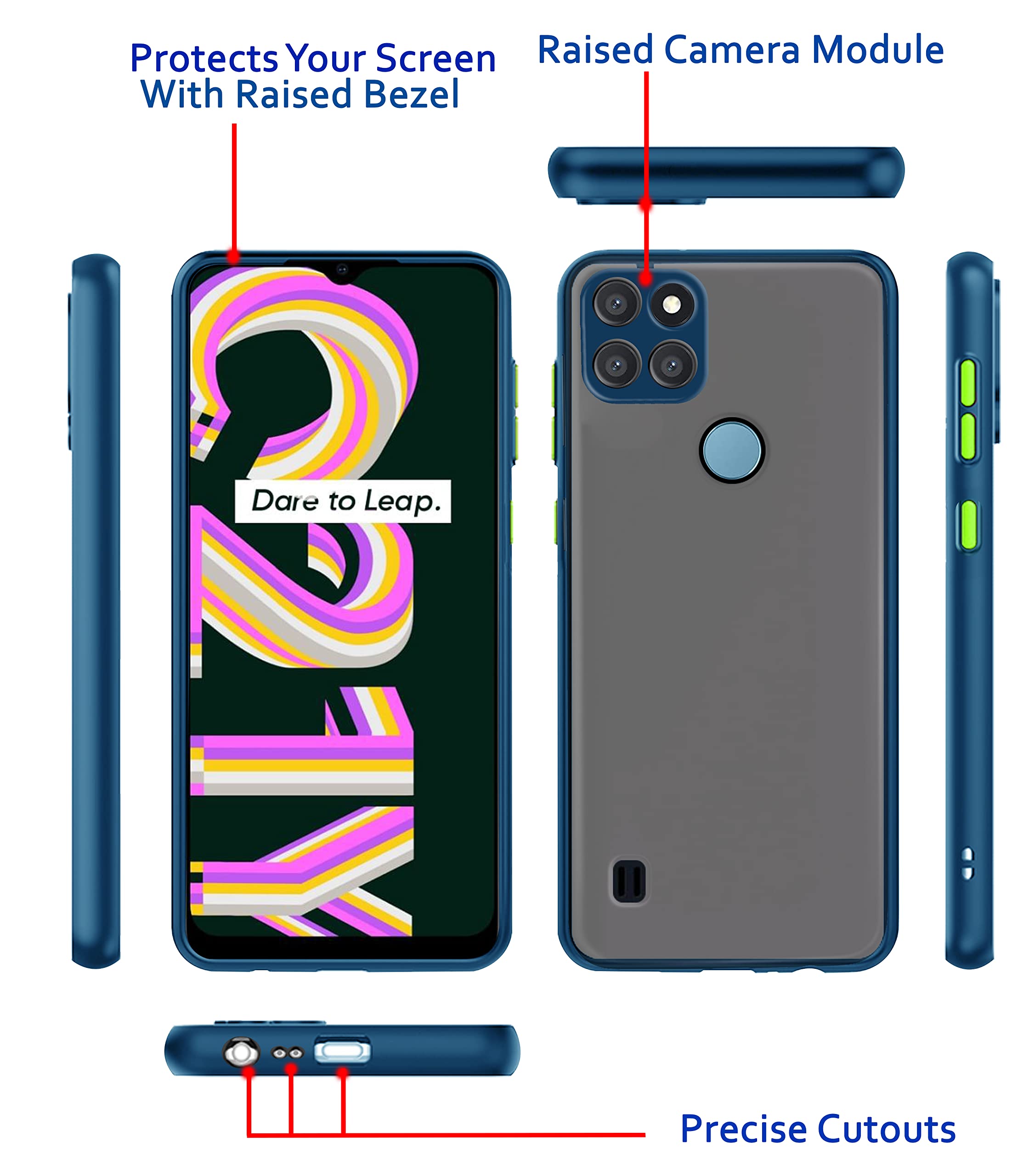 Pikkme blue phone cover for Realme C21Y/C25Y – photo 3