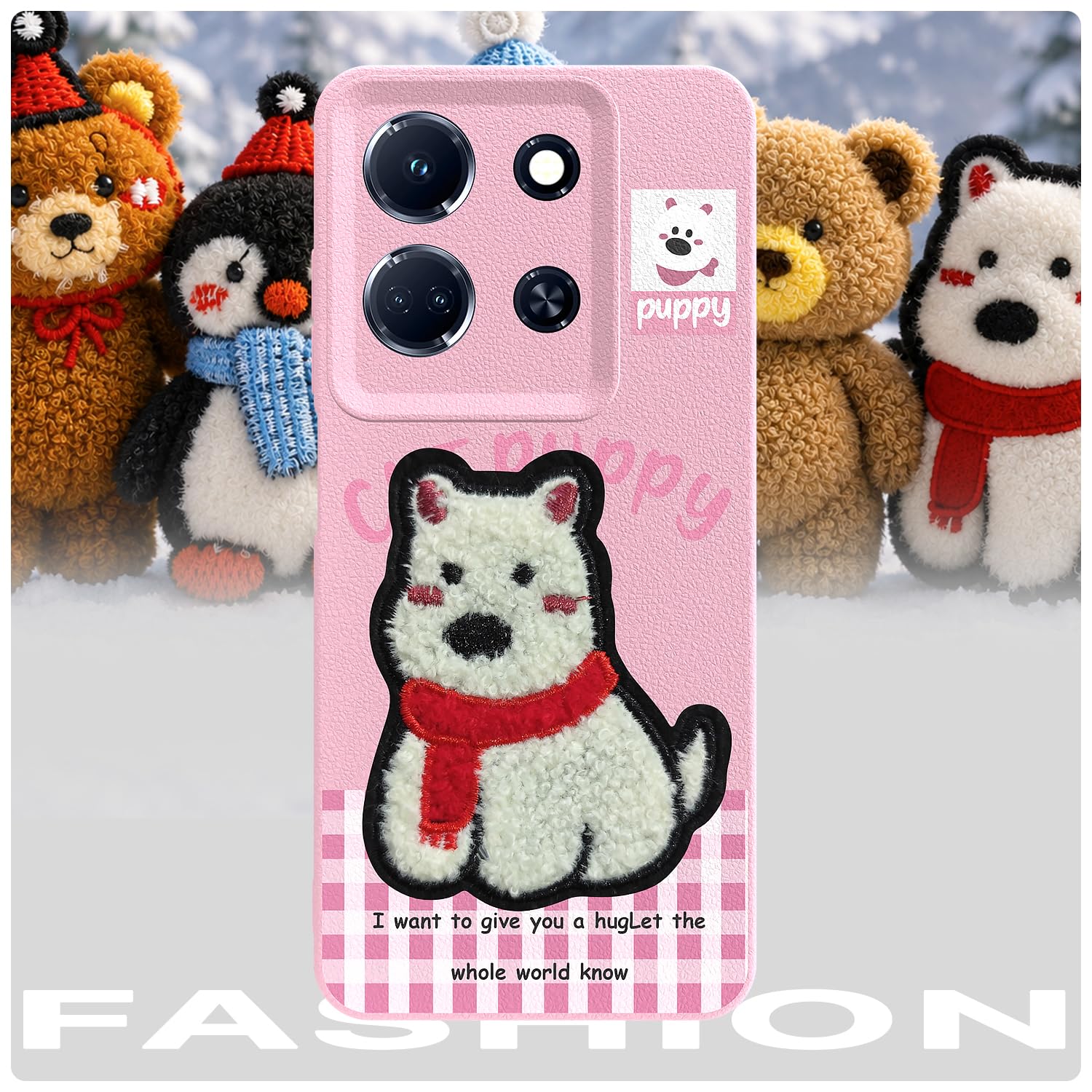 Pink Plush Patch mobile cover for Infinix Note 30 5G – Pikkme – photo 7