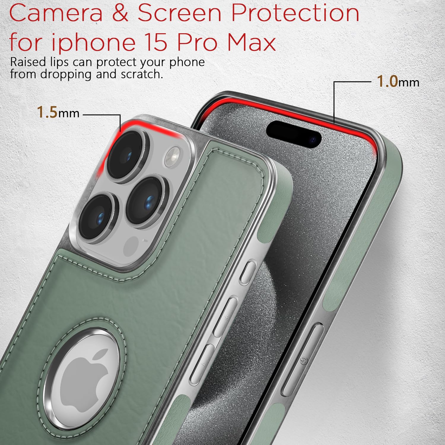 Green mobile cover for iPhone 15 Pro – Pikkme – photo 4
