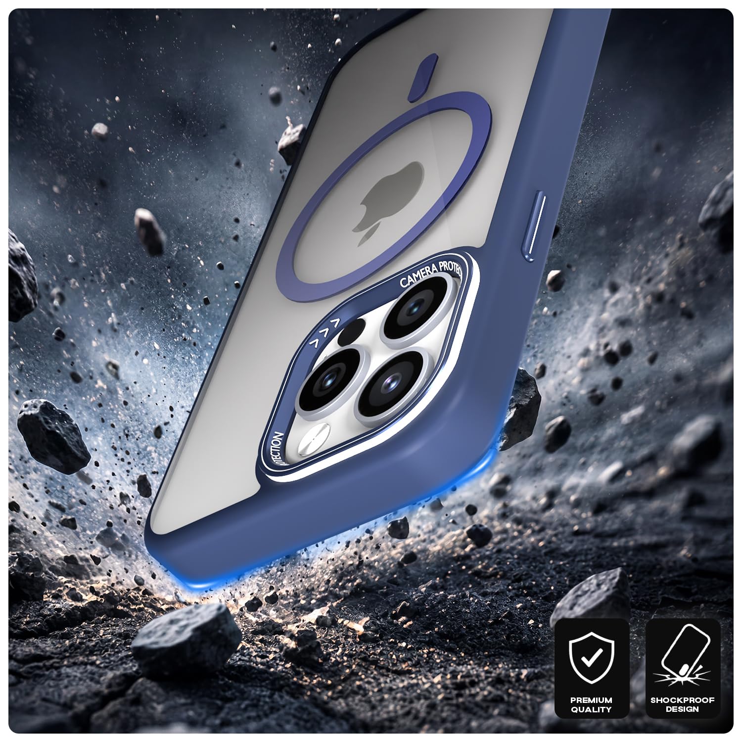 iPhone 15 Pro MagSafe phone cover in blue mag-safe by Pikkme – photo 6