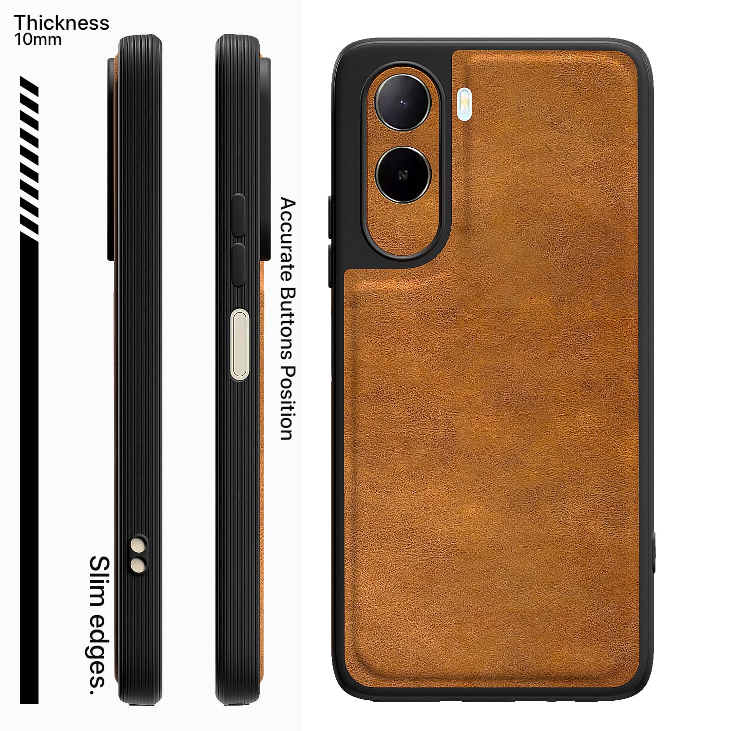 Pikkme Redmi A7 Pro/Poco C85x 5G brown mobile cover – photo 3