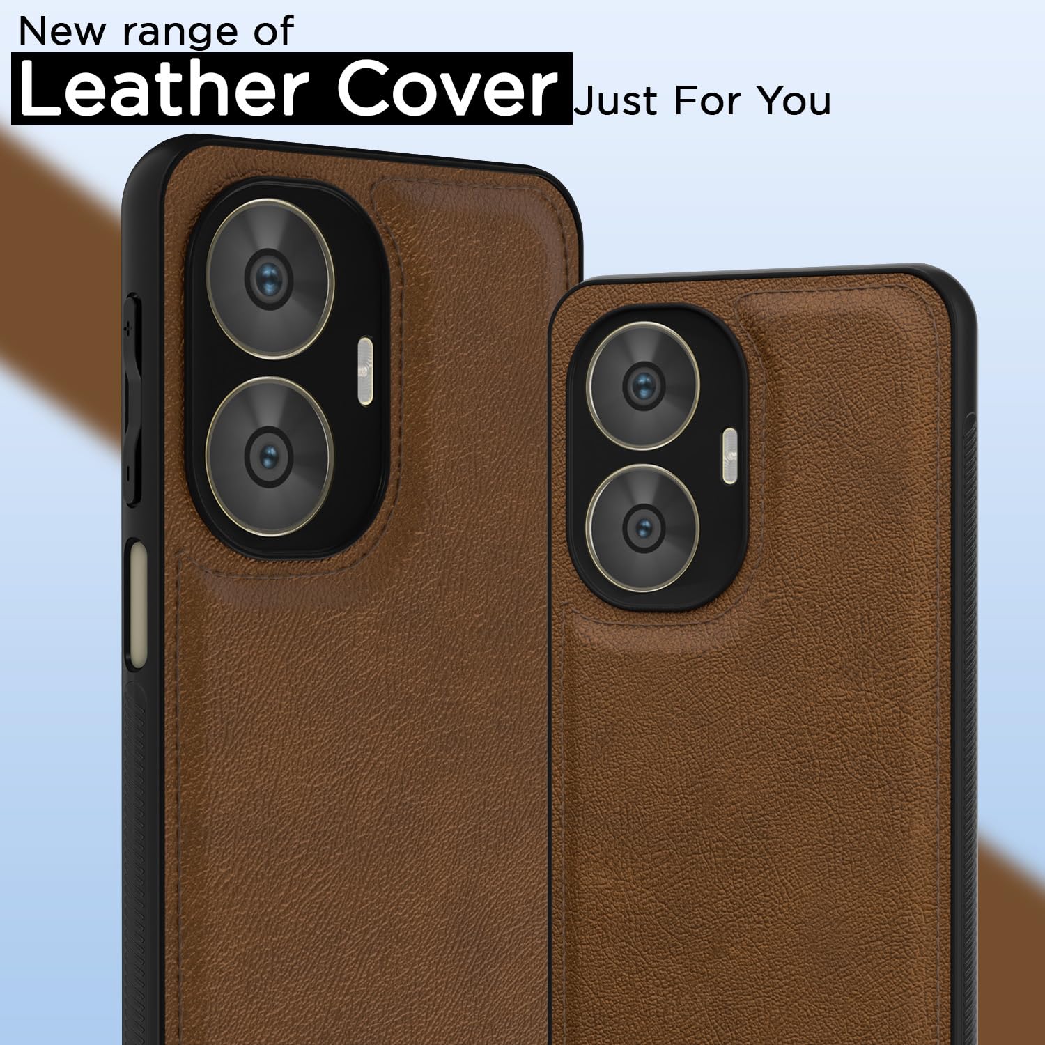 Realme C55/Narzo N55 Leather mobile cover in brown by Pikkme – photo 7