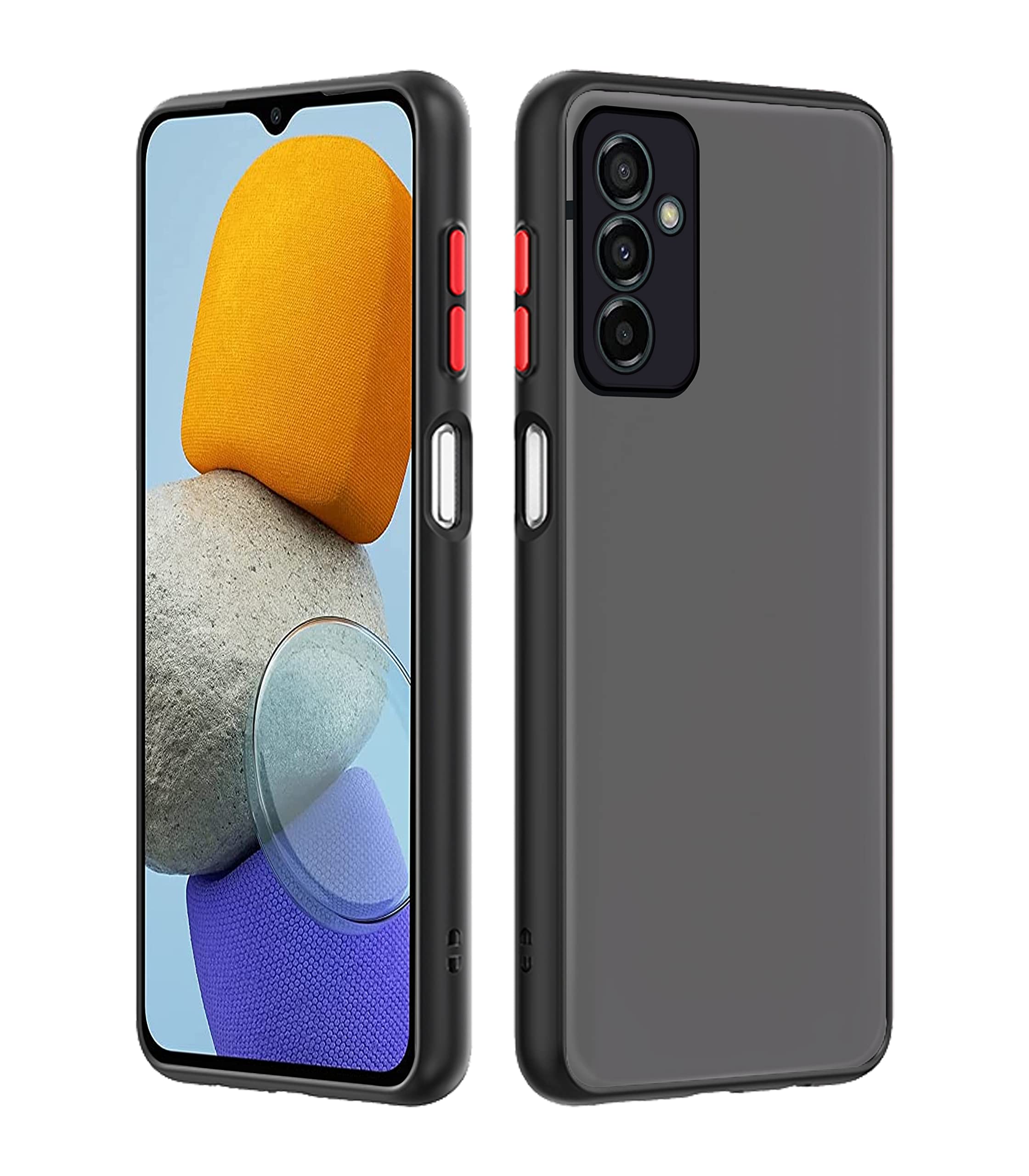 Pikkme black Hybrid mobile back cover for Samsung F23 5G