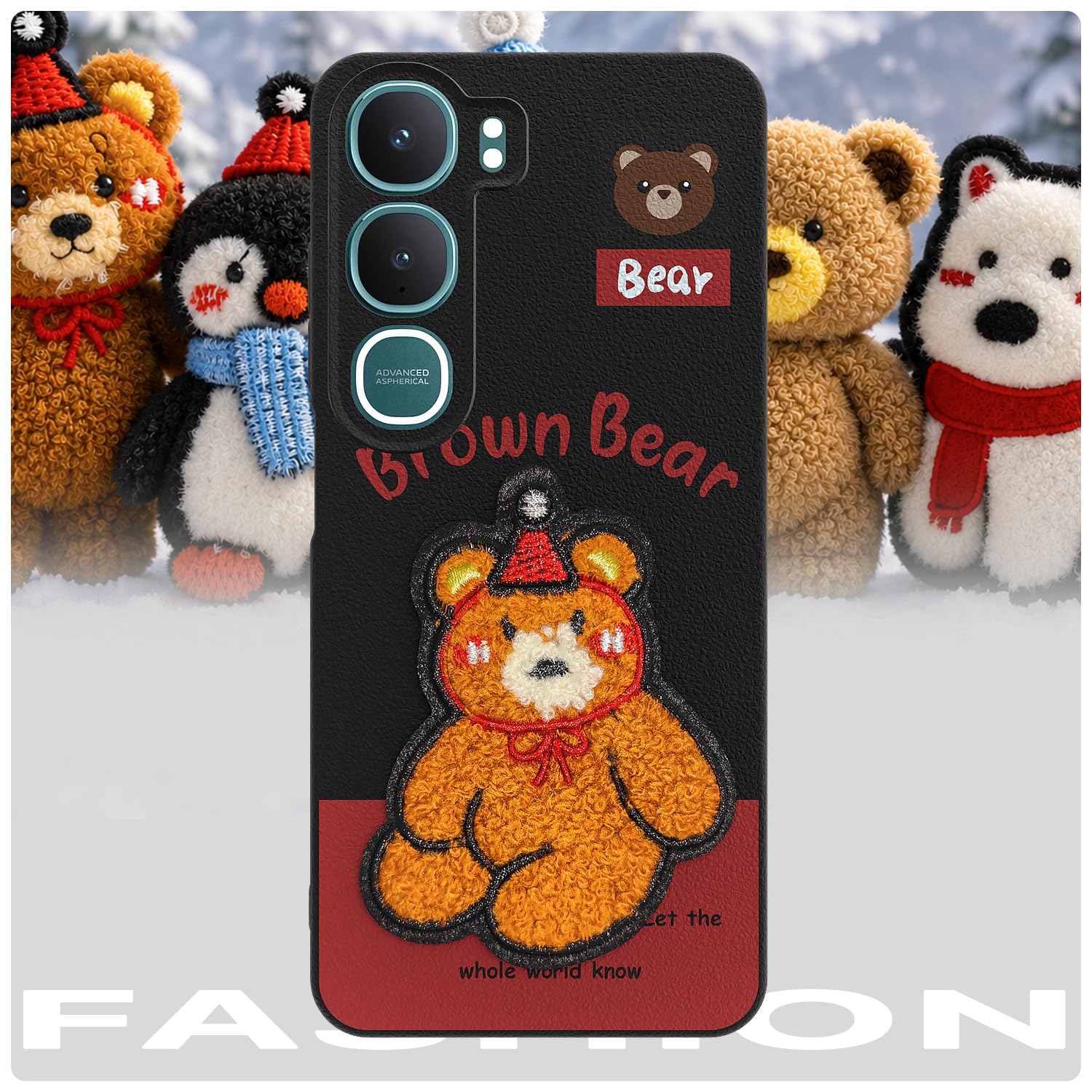 Pikkme cherry Plush Patch mobile cover for Vivo Y31 5G – photo 7