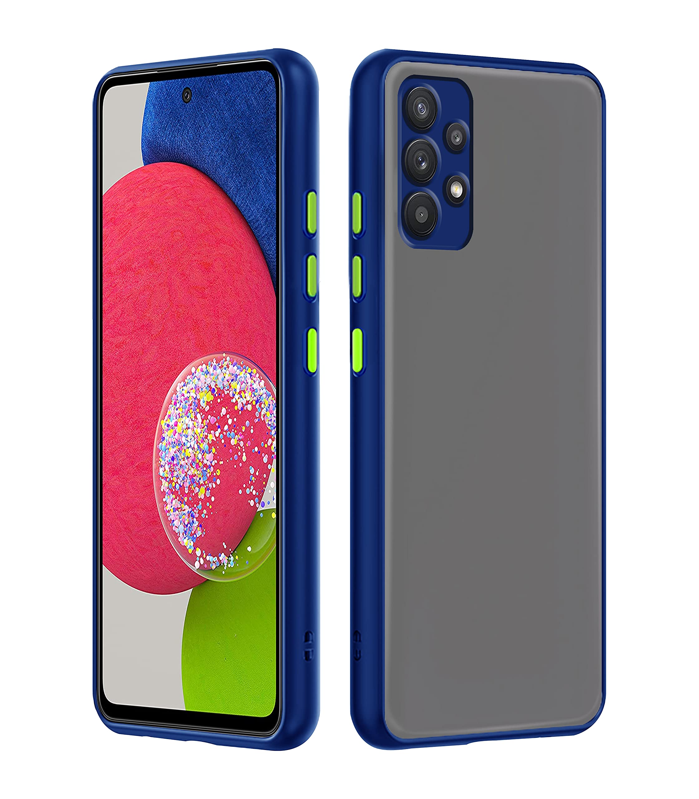 Samsung A53 5G mobile back cover in blue by Pikkme