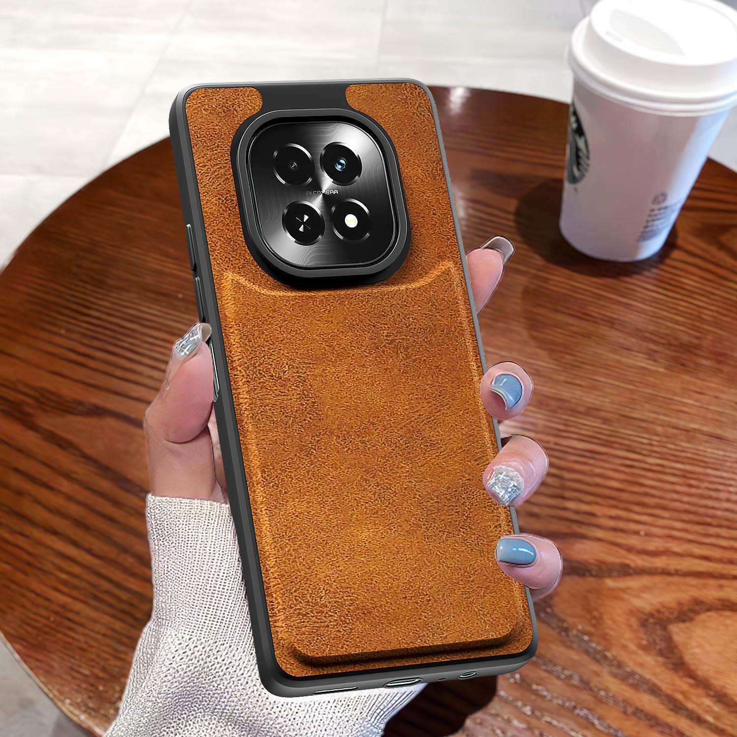 Realme C63 5G mobile back cover in brown by Pikkme – photo 7